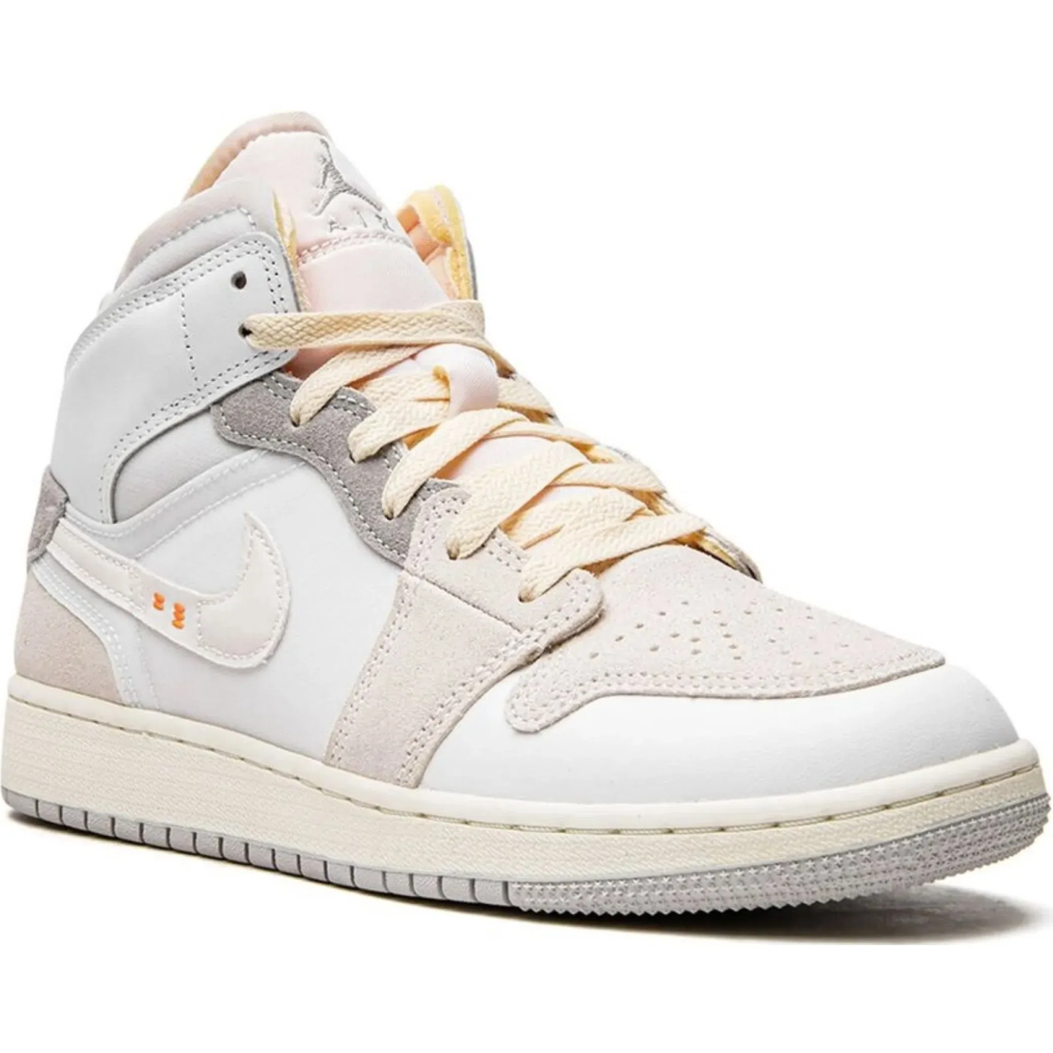  Nike Air Jordan 1 Mid SE GS "Craft Inside Out White Grey" | Farsel