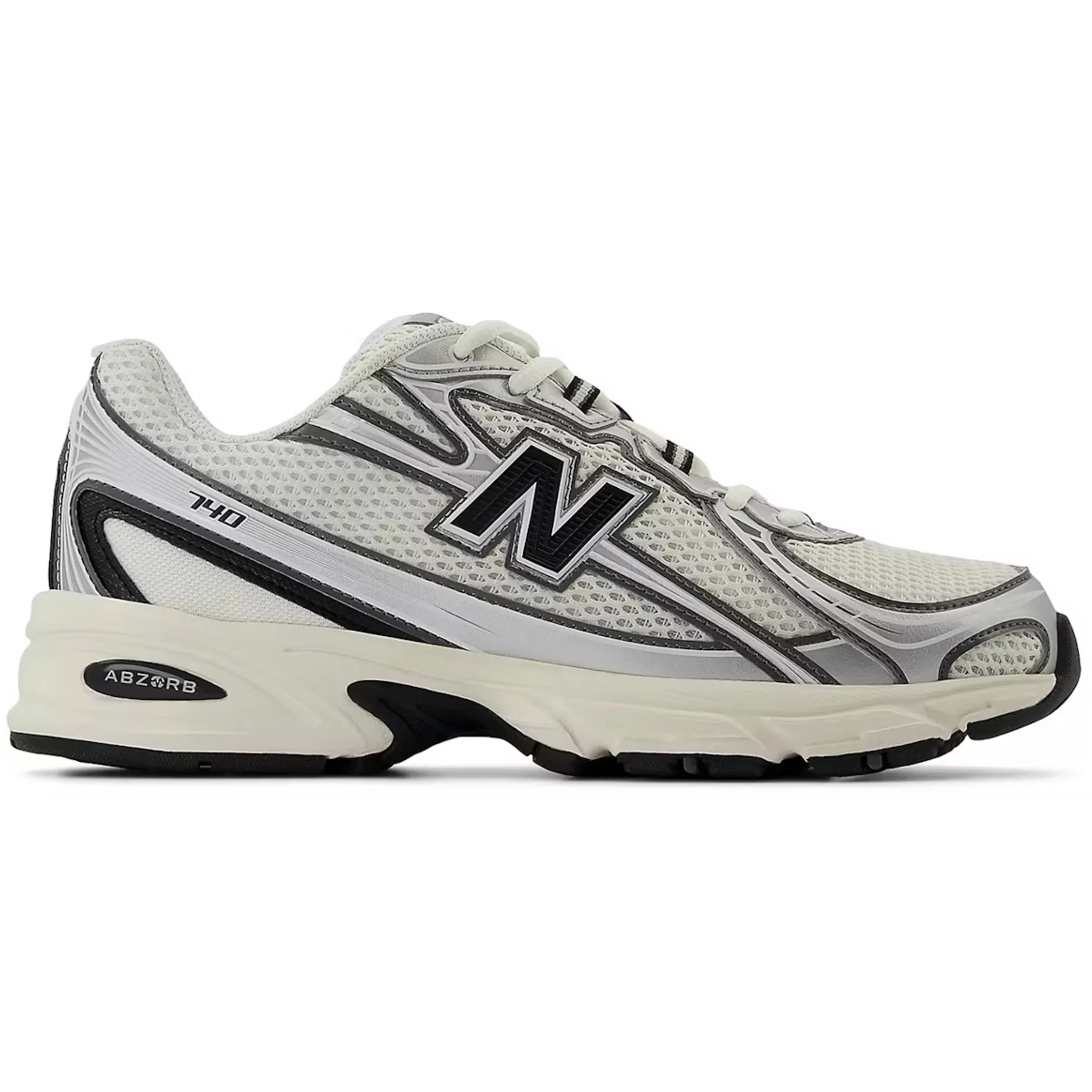 Кроссовки New Balance 740 "Sea Salt Black Silver Metallic" | Farsel