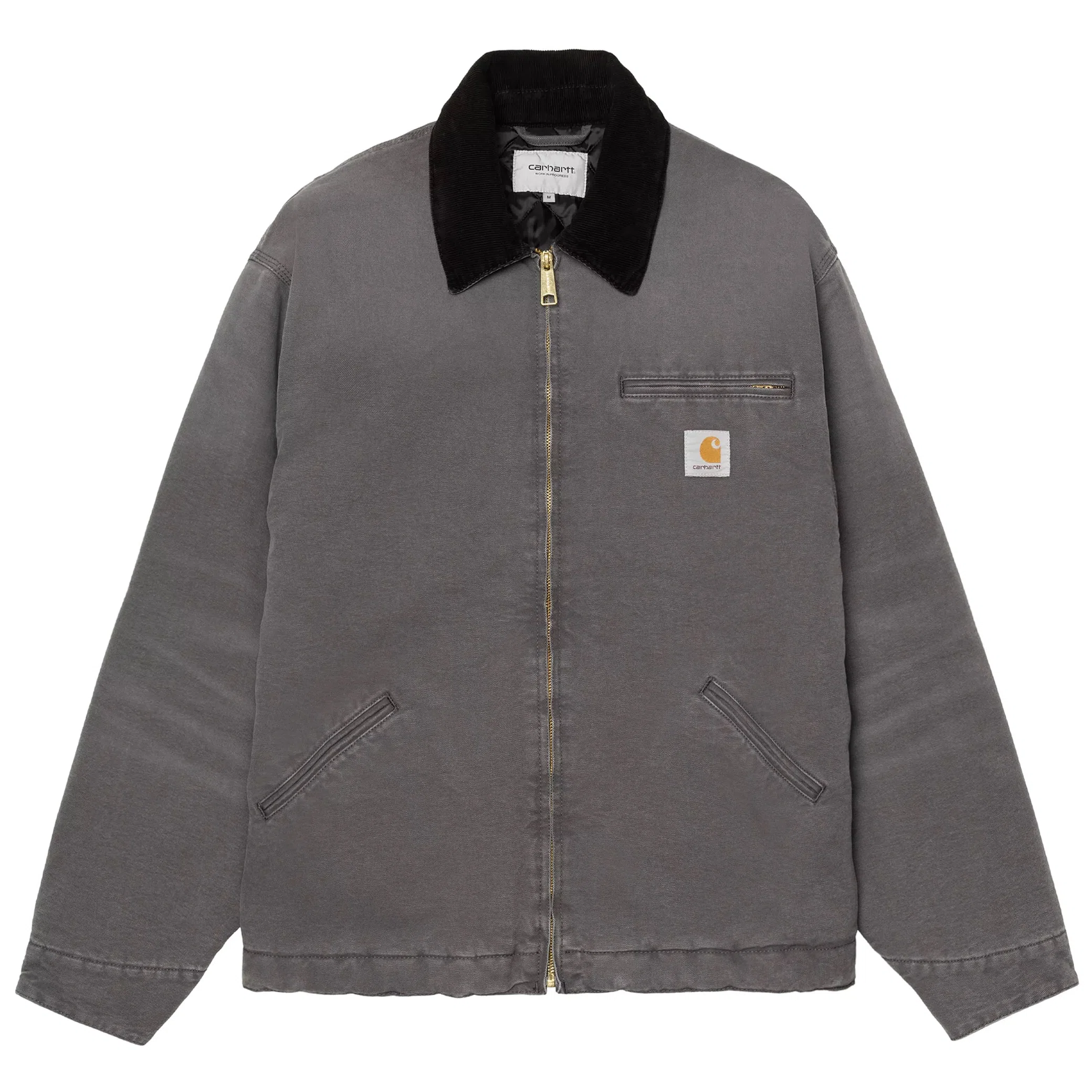 Куртки Carhartt OG Detroit Jacket "Graphite / Black Stone Canvas" | Farsel