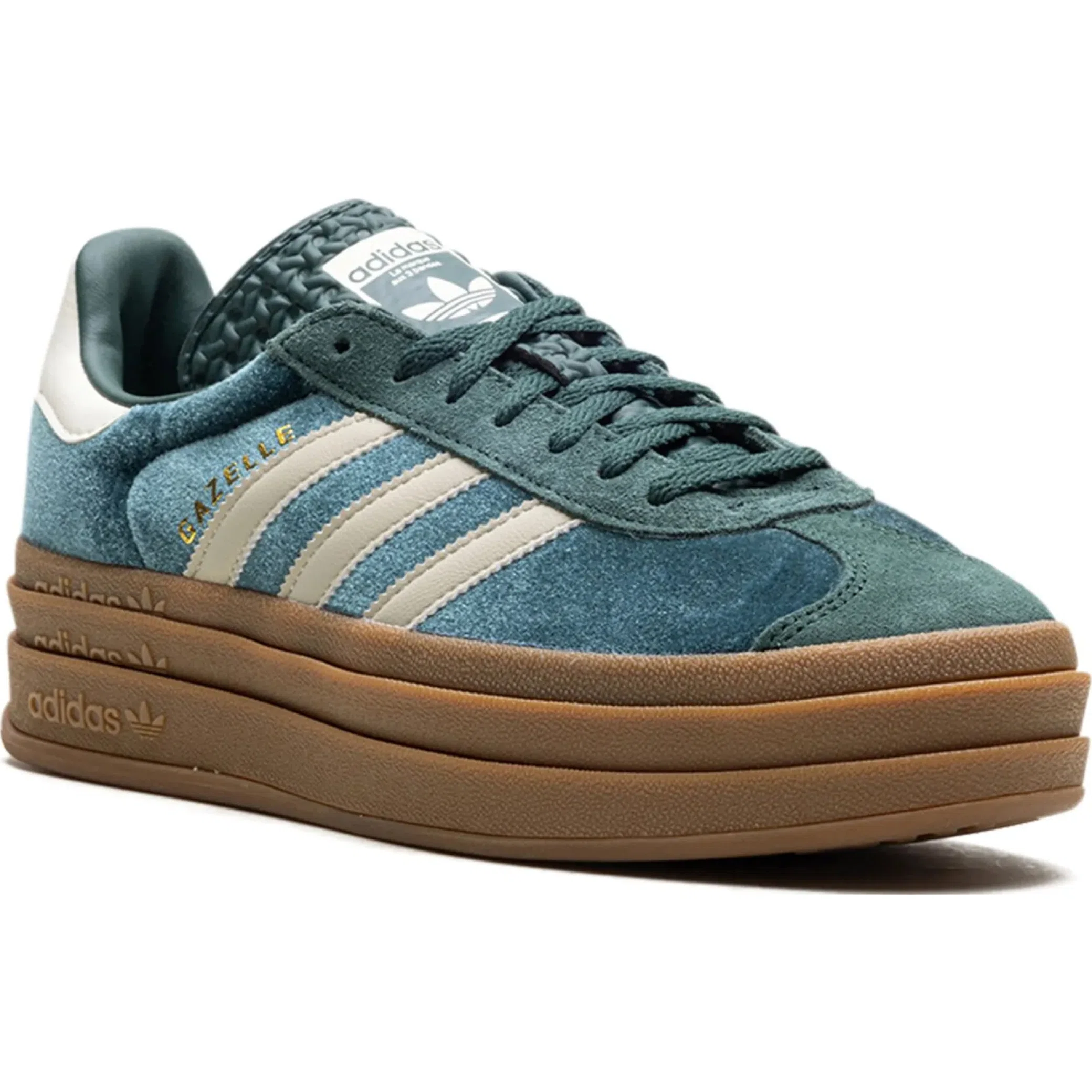 Кроссовки Adidas Gazelle Bold WMNS "Mineral Green Velvet" | Farsel