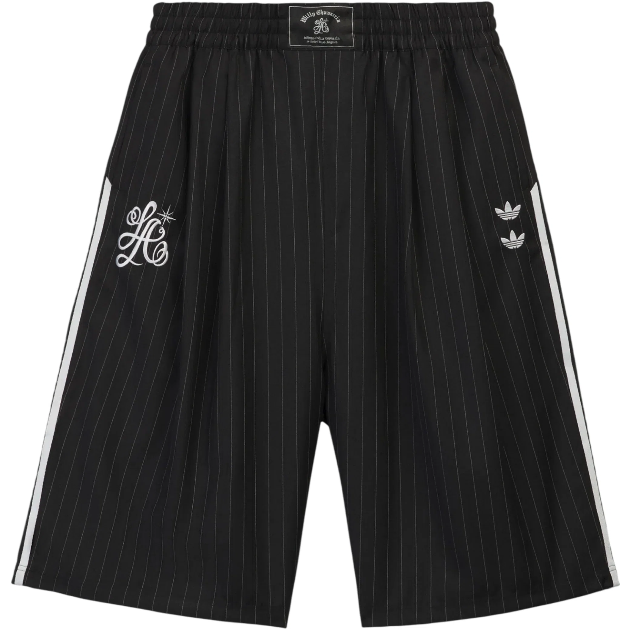 Шорты Adidas Willy Chavarria Pinstripe Short "Black" | Farsel