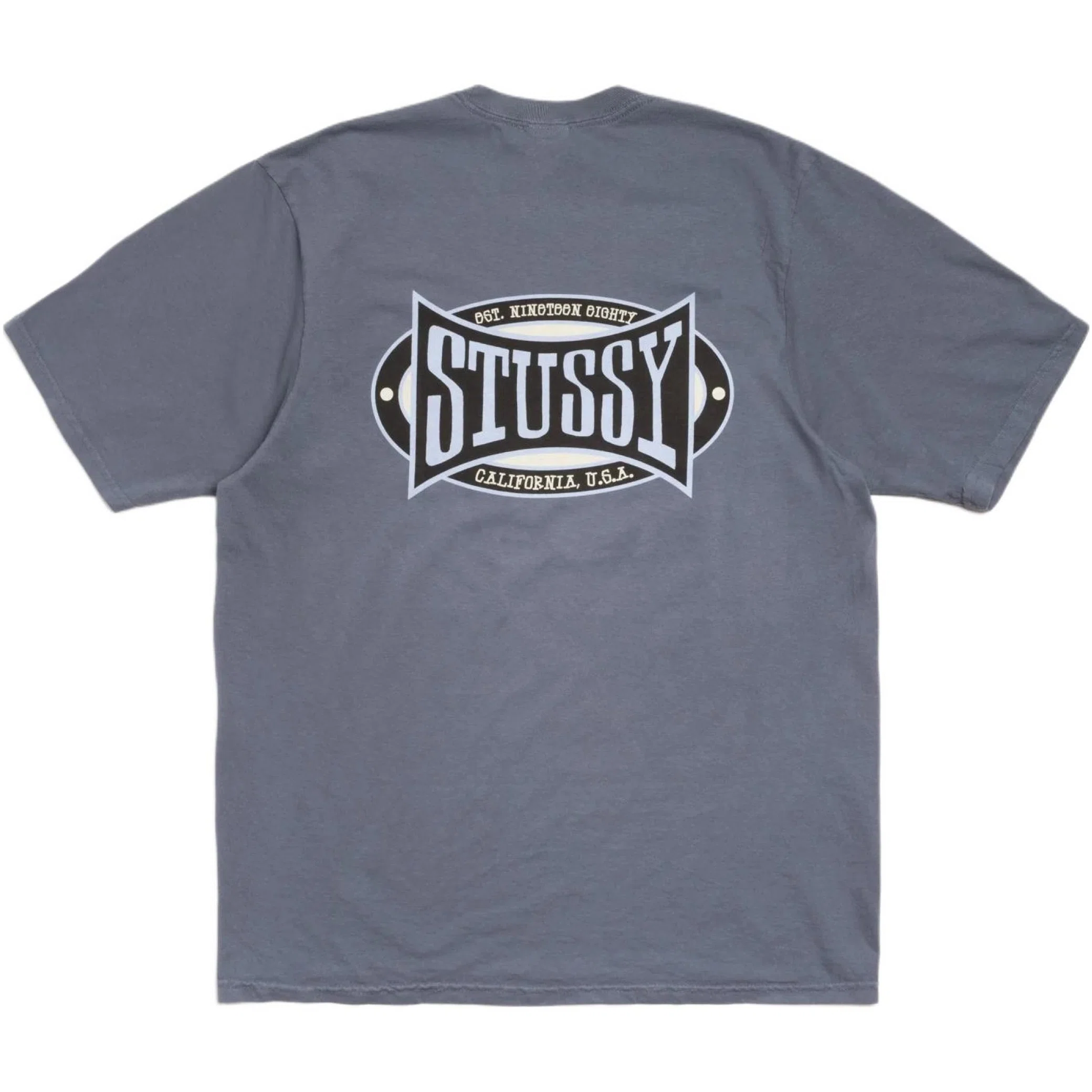 Футболки Stussy Champion Oval Tee Pigment Dyed "Navy" | Farsel