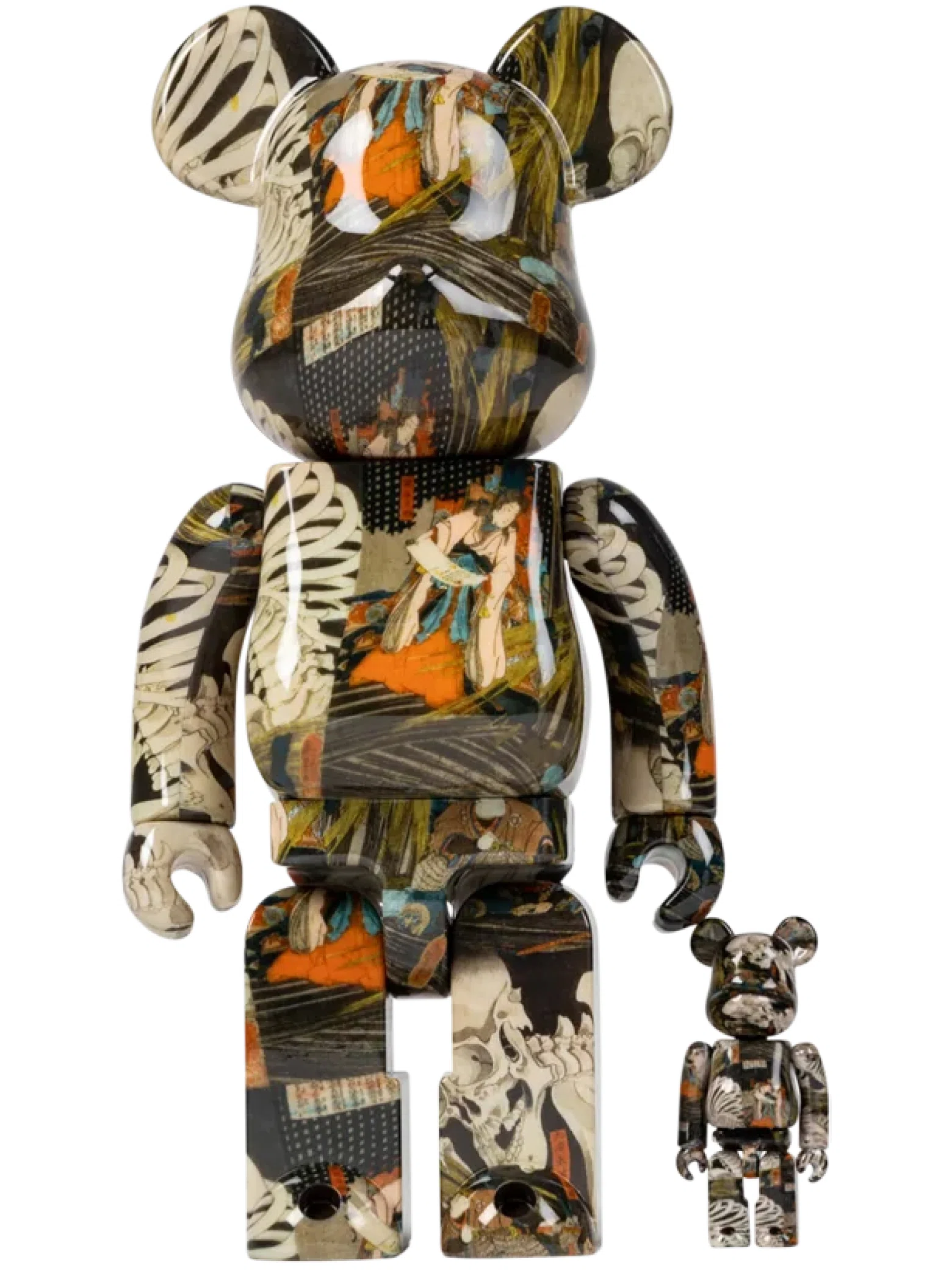 Игрушки Medicom Toy Bearbrick Utagawa Kuniyoshi The Haunted Old Palace "100% and 400%" | Farsel