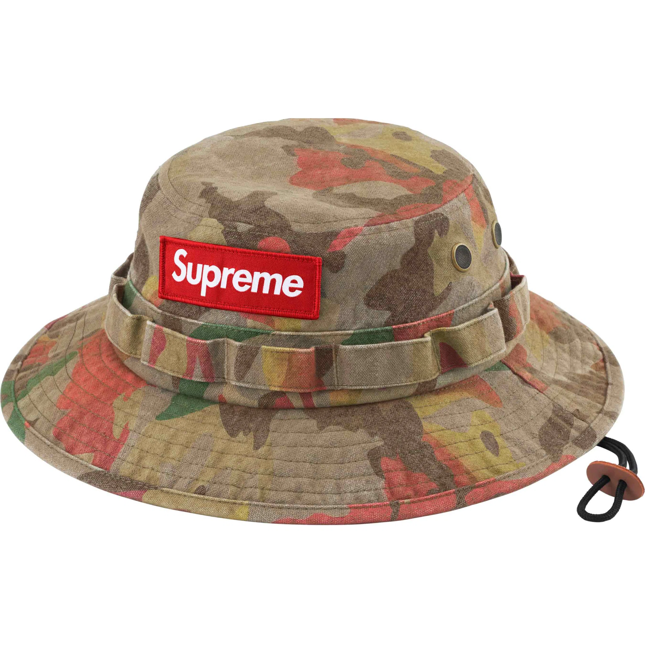  Supreme SS24 Washed Canvas Boonie "Tan Camo" | Farsel
