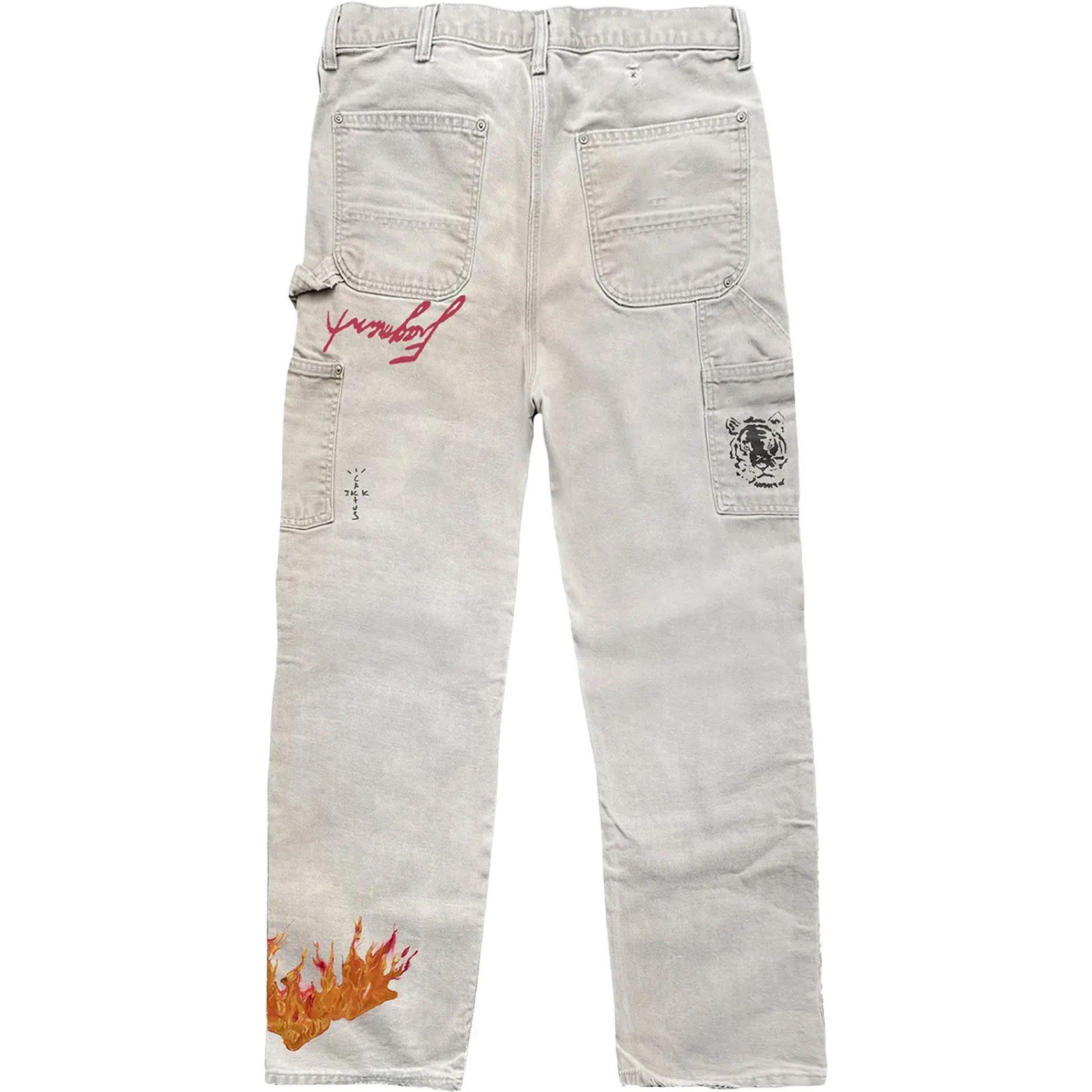 Джинсы Travis Scott FW21 Fragment Painters Imagination Pant "White" | Farsel