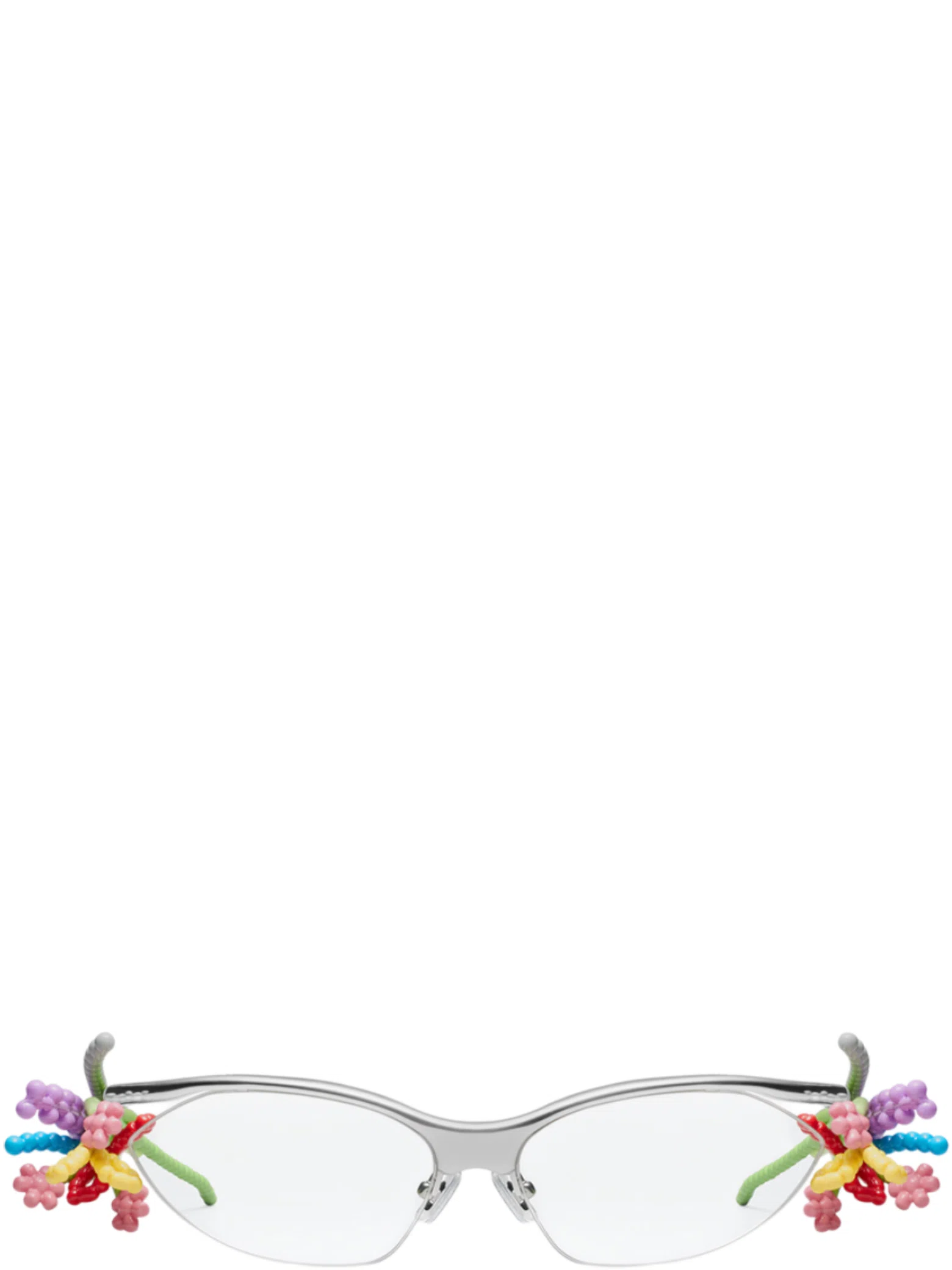 Очки Gentle Monster Bouquet 02 "Silver / Clear" | Farsel