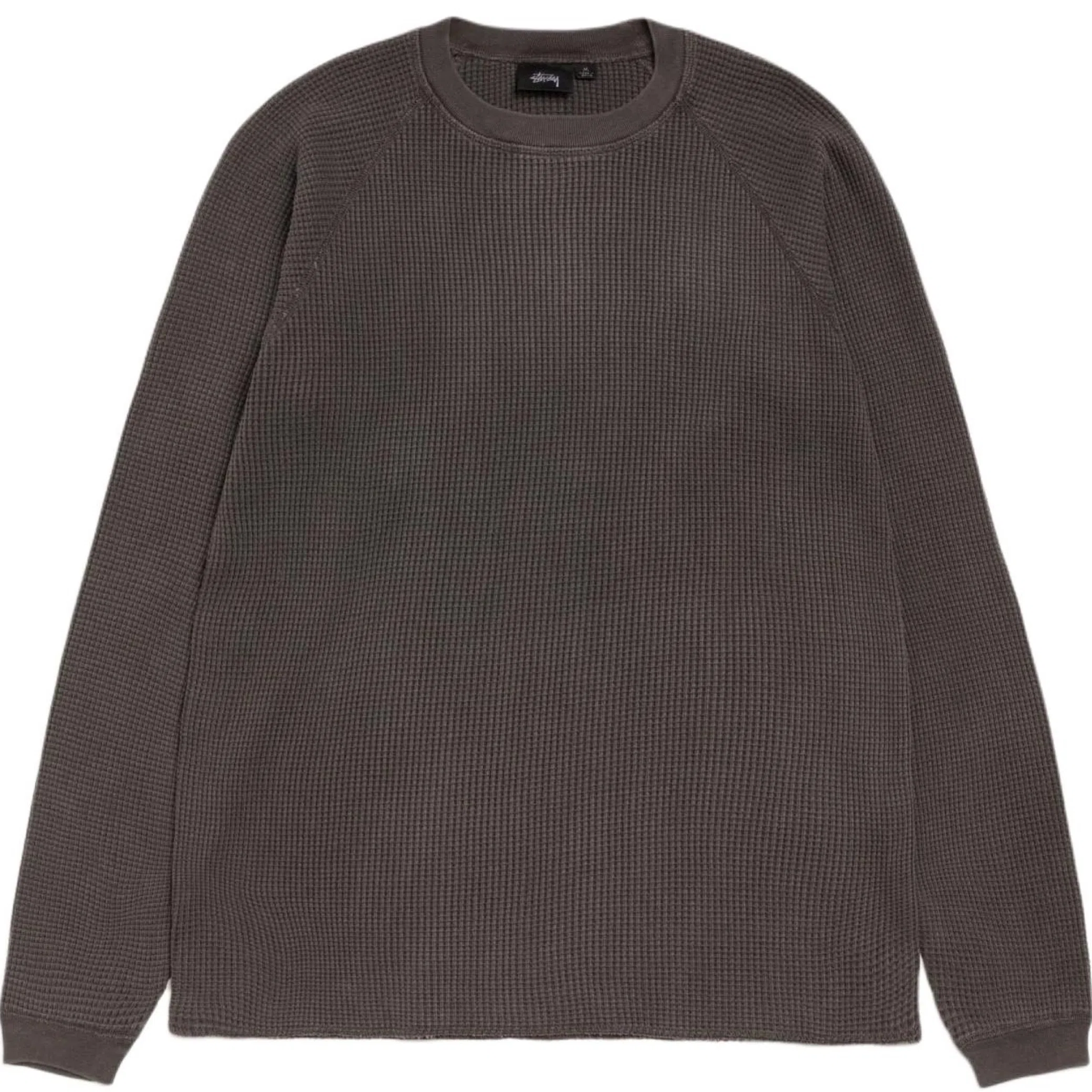 Лонгсливы Stussy Mantra Raglan Thermal "Washed Black" | Farsel