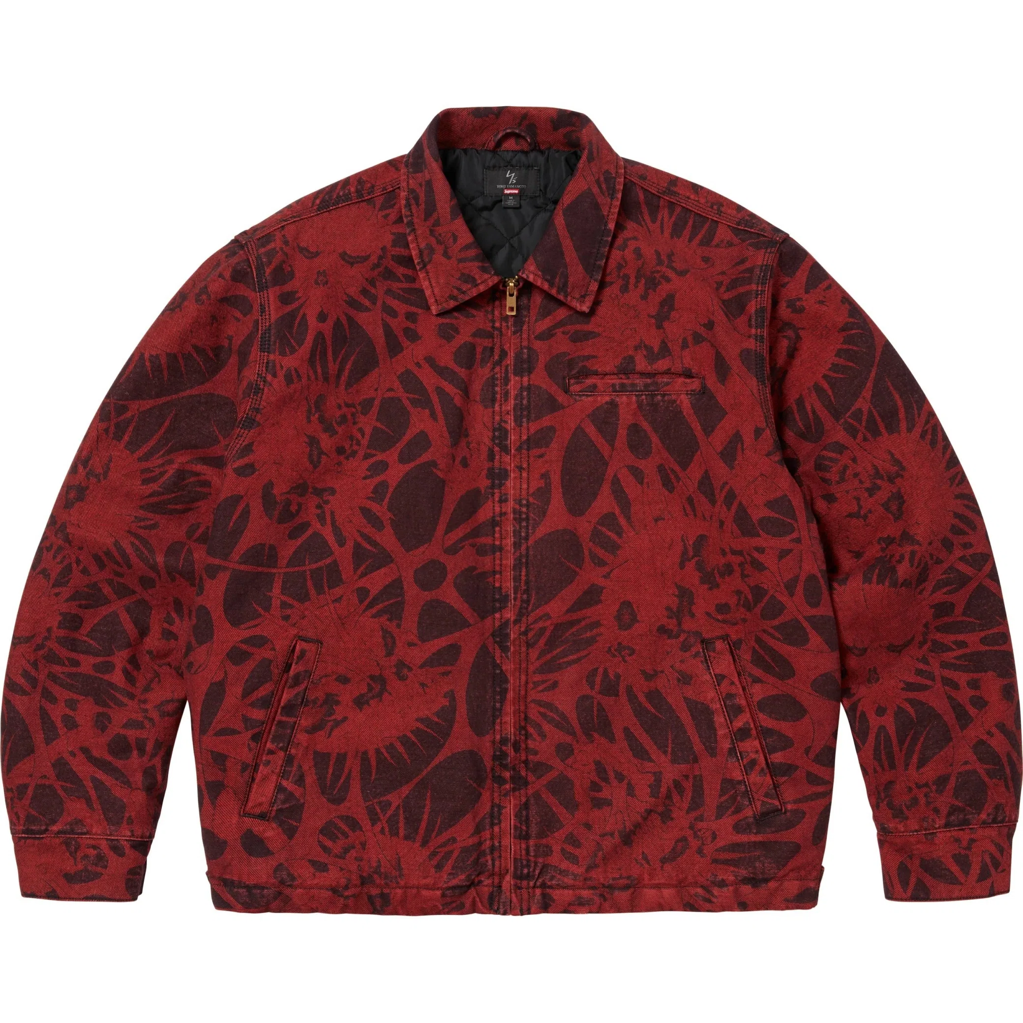 Куртки Supreme FW25 Y’s by Yohji Yamamoto Denim Work Jacket "Overdyed Red" | Farsel
