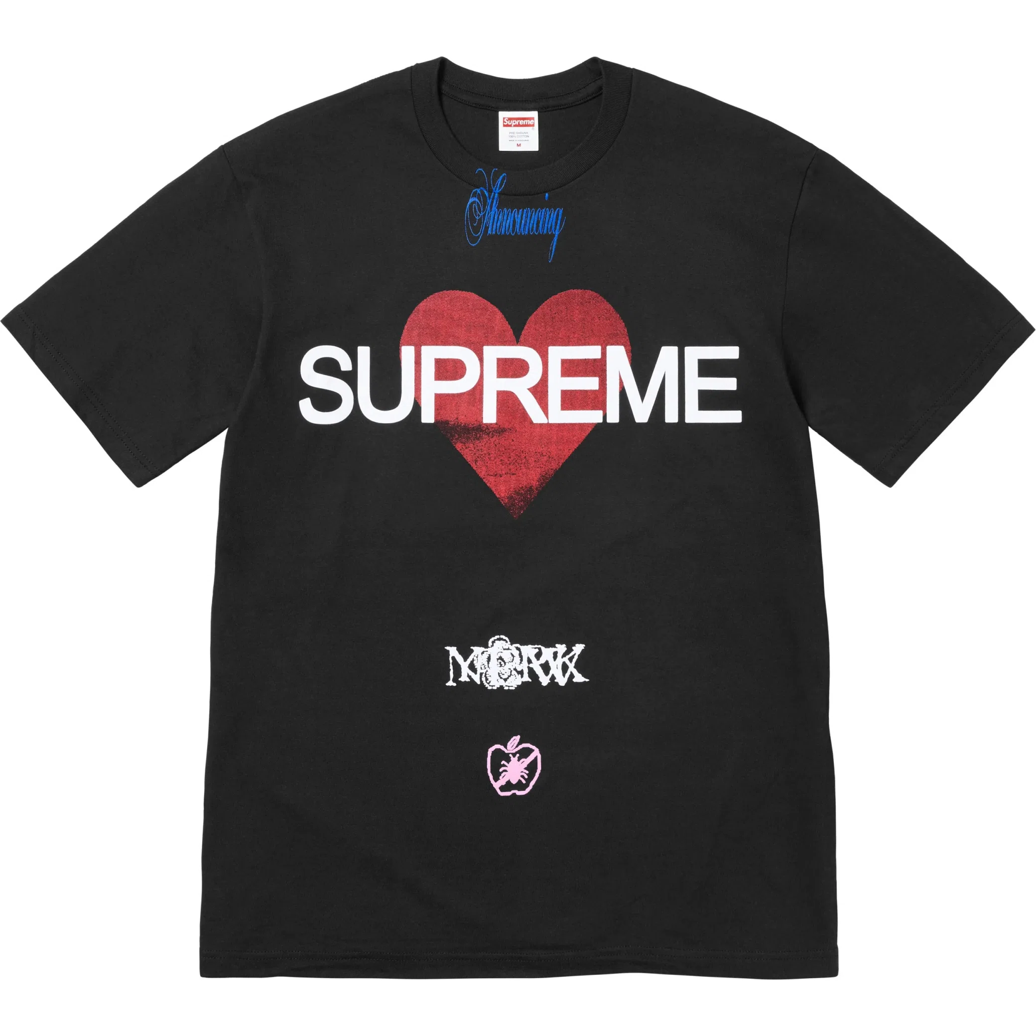  Supreme SS25 Announcing Tee "Black" | Farsel