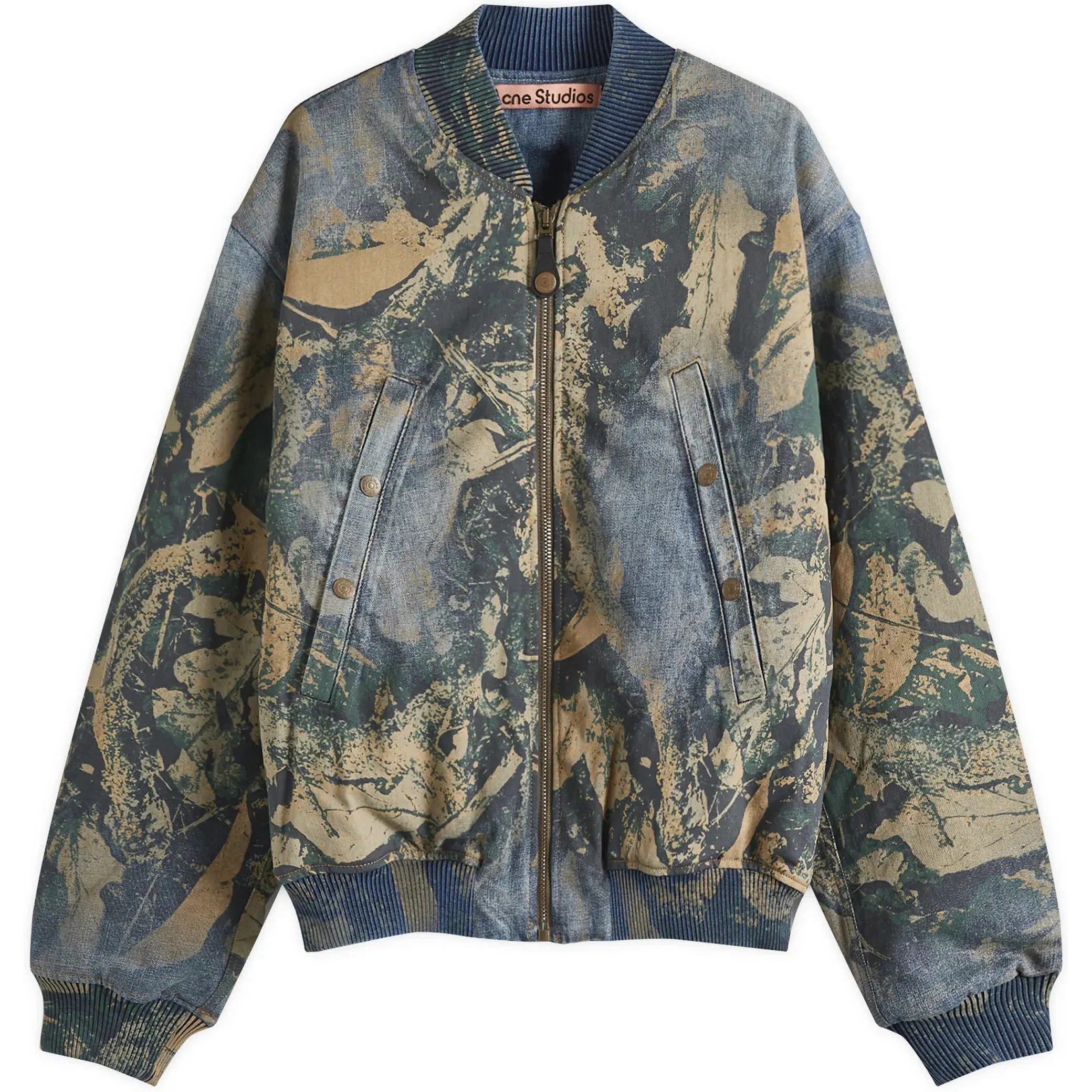 Куртки Acne Studios Oliev Denim Mossy Oak Bomber "Brown" | Farsel
