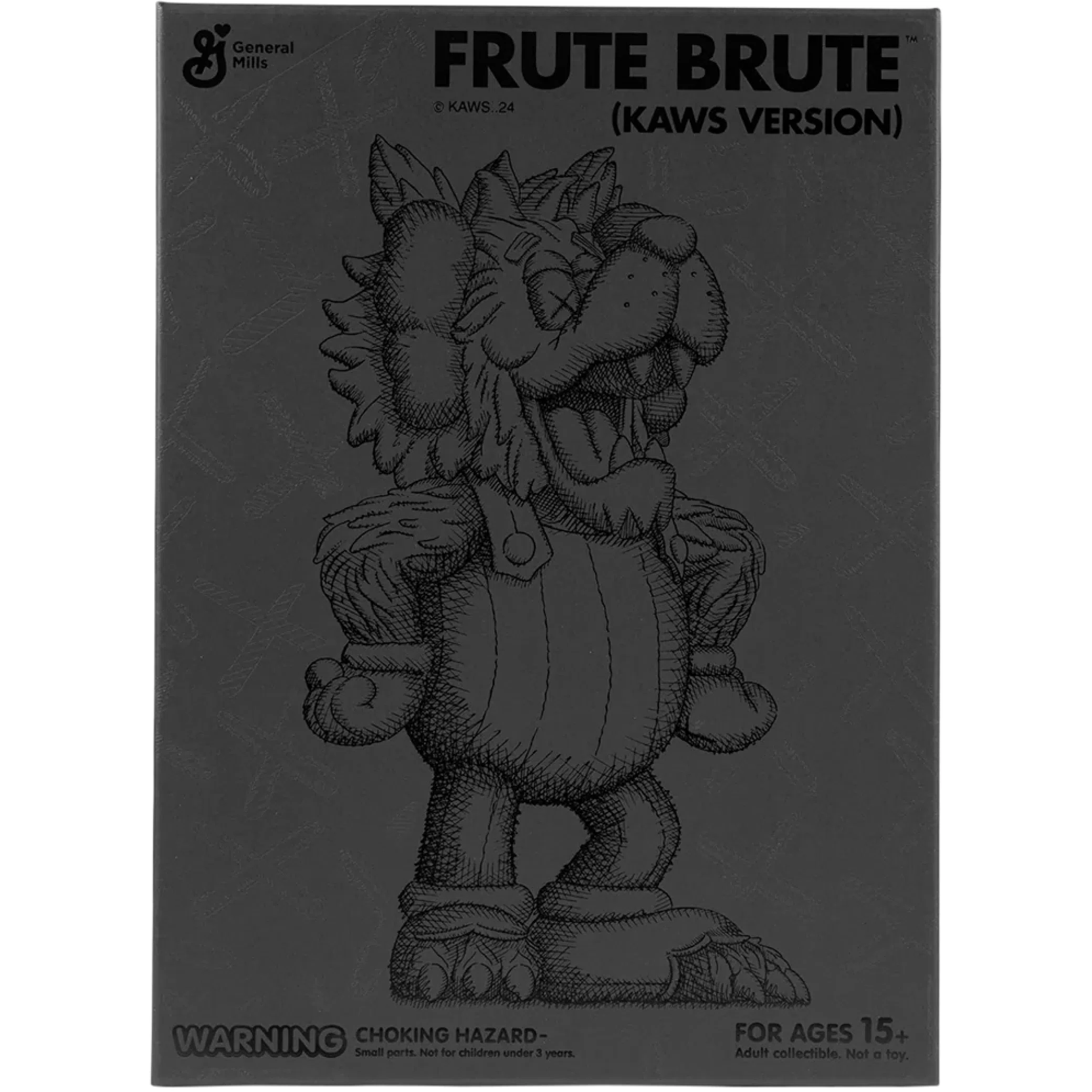  Kaws Cereal Monsters Frute Brute Figure "Black" | Farsel