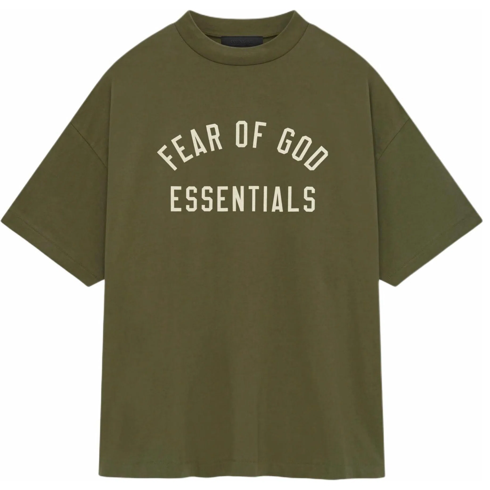 Футболки Fear of God FW24 Essentials Jersey Crewneck Tee "Military" | Farsel
