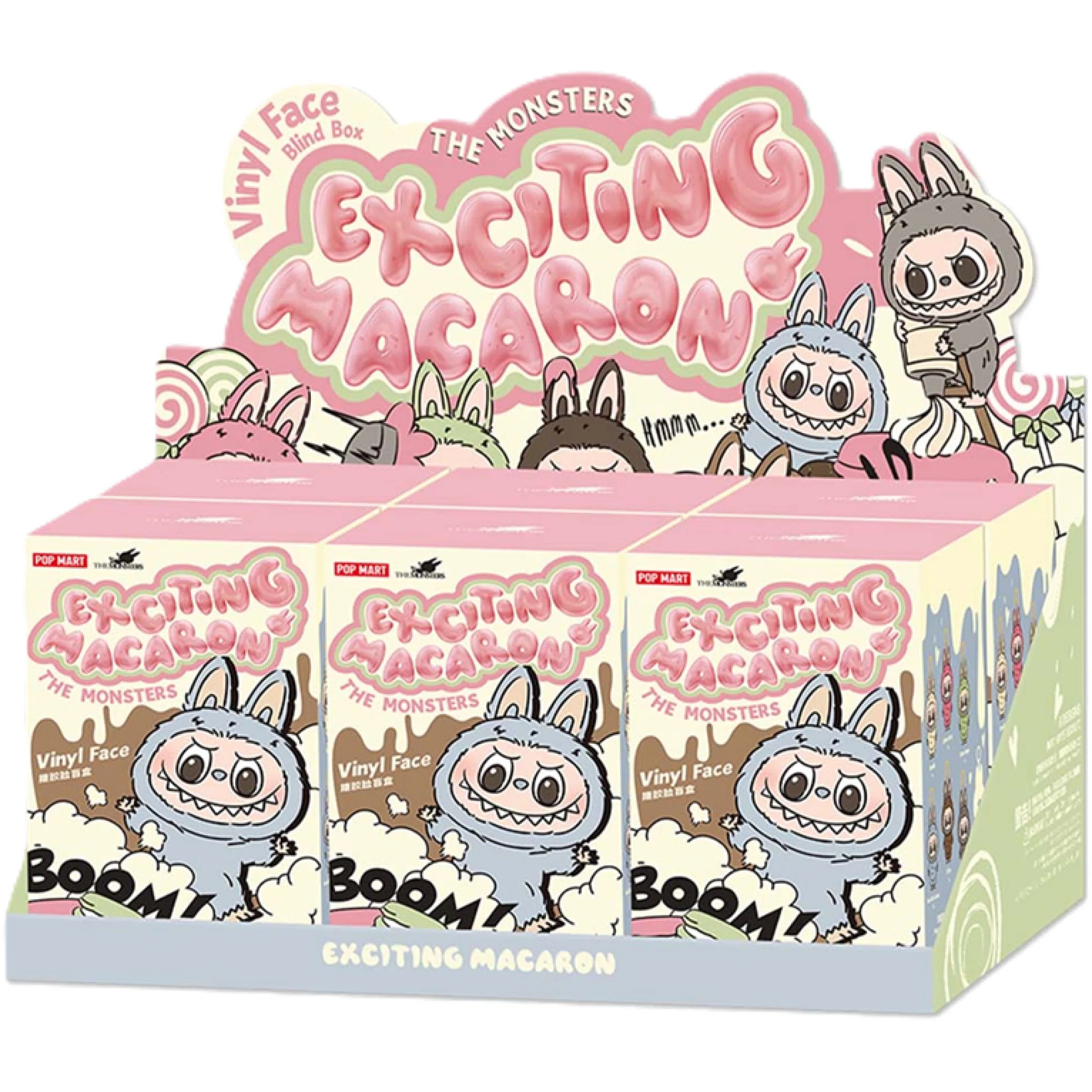 Брелоки Pop Mart Labubu THE MONSTERS Exciting Macaron Vinyl Face Blind Box Whole Set | Farsel