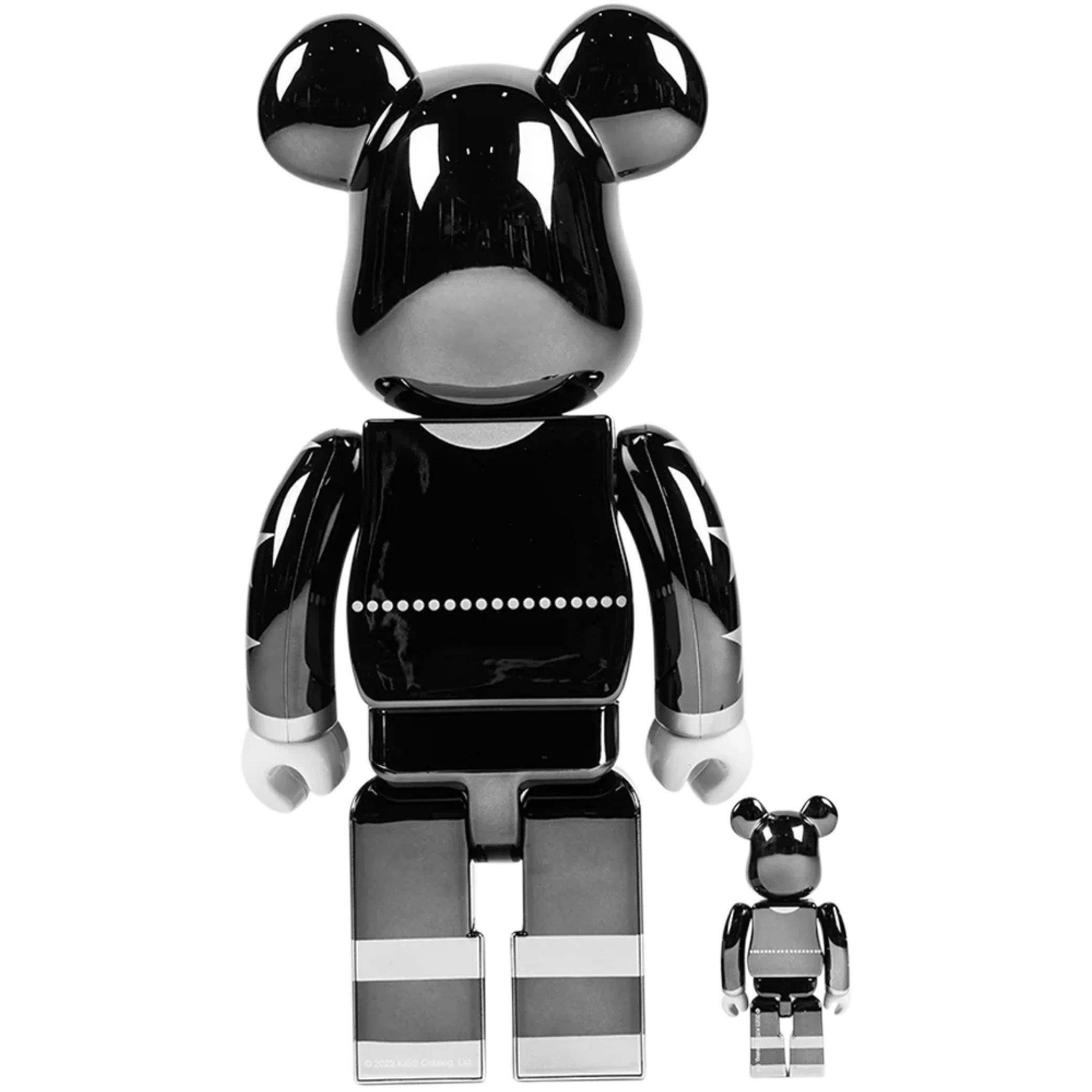  Medicom Toy Bearbrick KISS Star Child "100% & 400% Set Chrome Ver." | Farsel