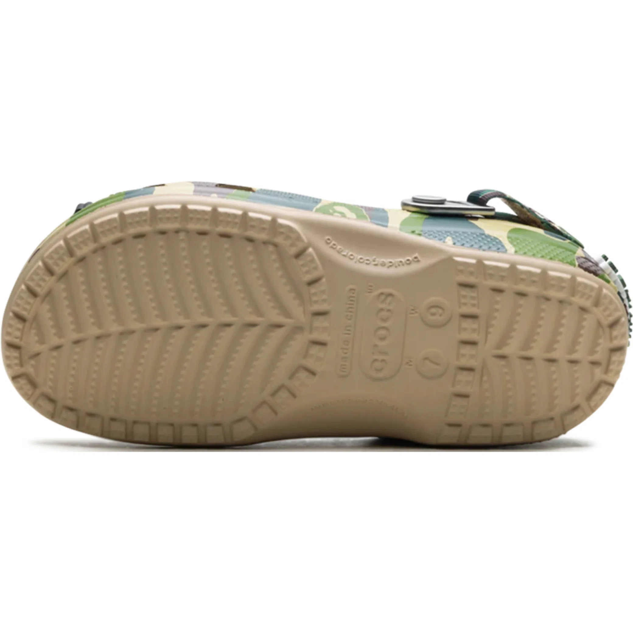  Crocs Classic Clog A Bathing Ape ABC "Camo Green" | Farsel