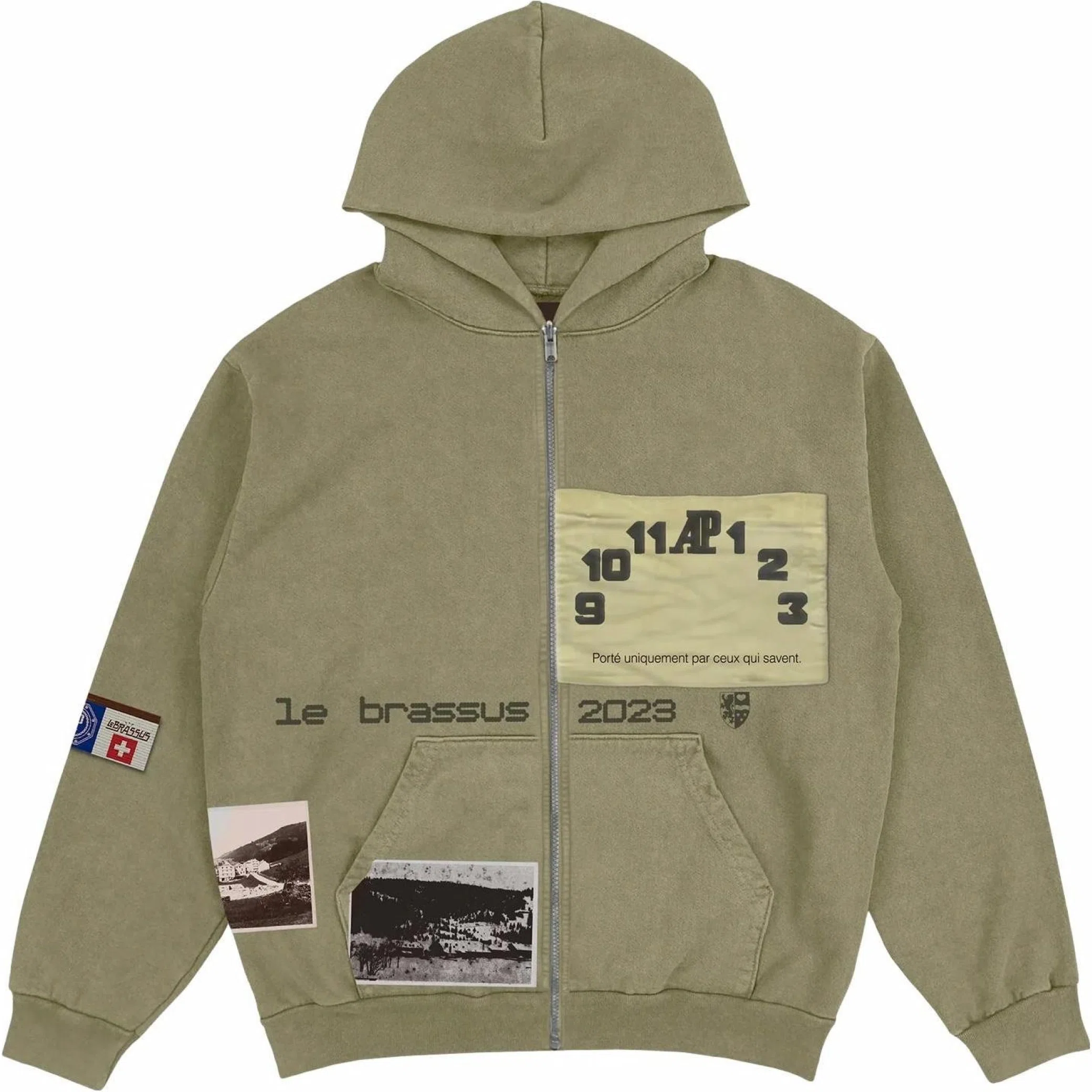 Худи Travis Scott FW23 Audemars Piguet Le Brassus Zip-Up Hoodie "Khaki Brown" | Farsel