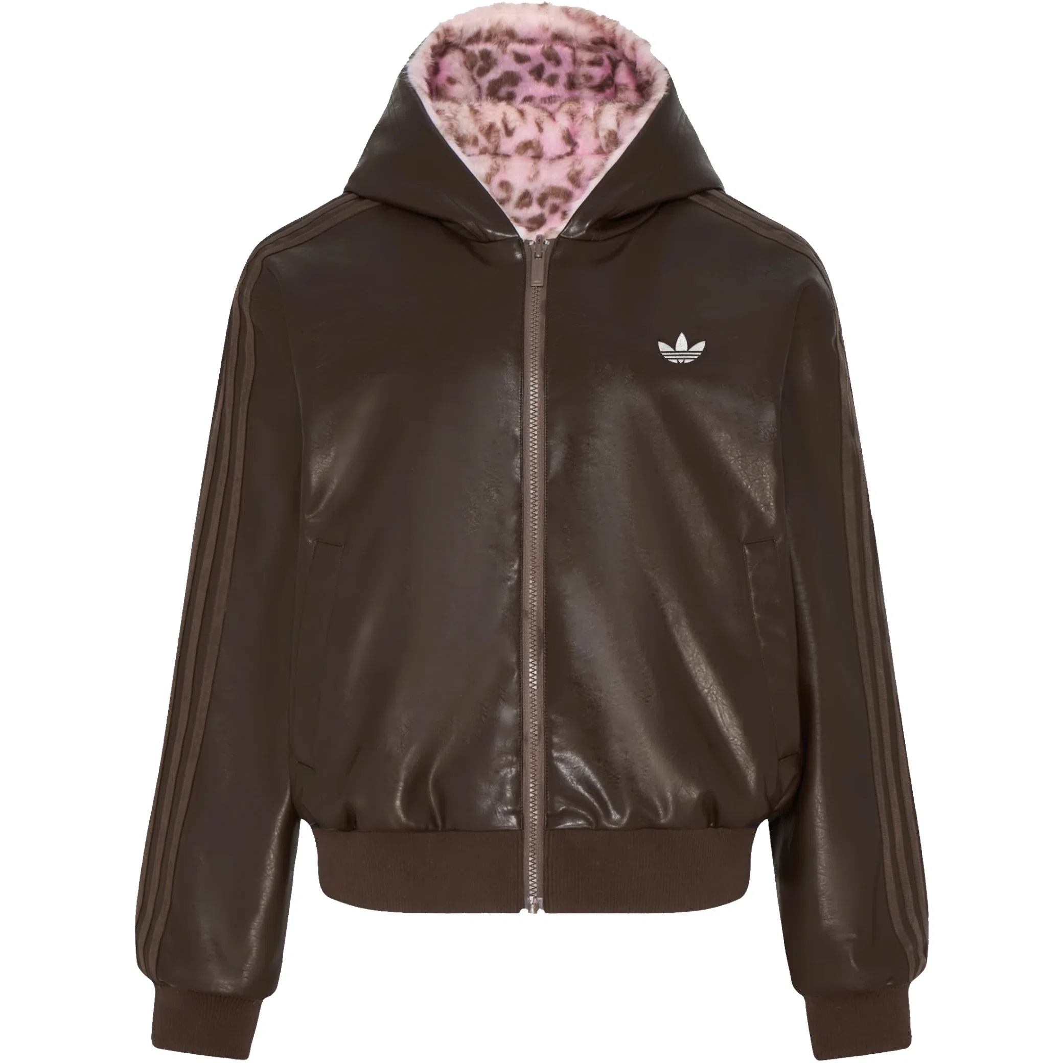 Куртки Adidas Wild Pleather Jacket "Brown / Pink" | Farsel