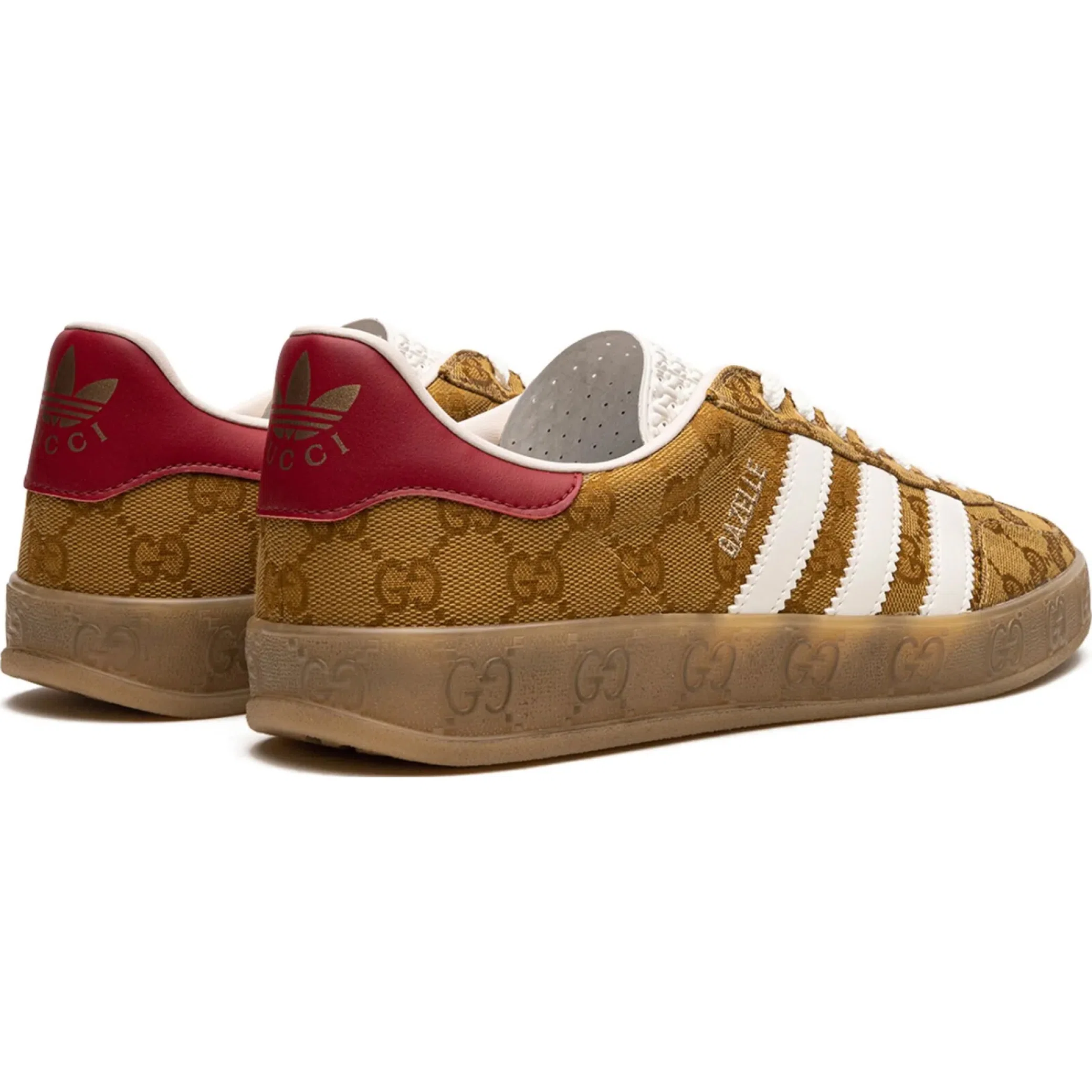 Кроссовки Adidas Gazelle "Gucci - GG Monogram - Beige Brown" | Farsel