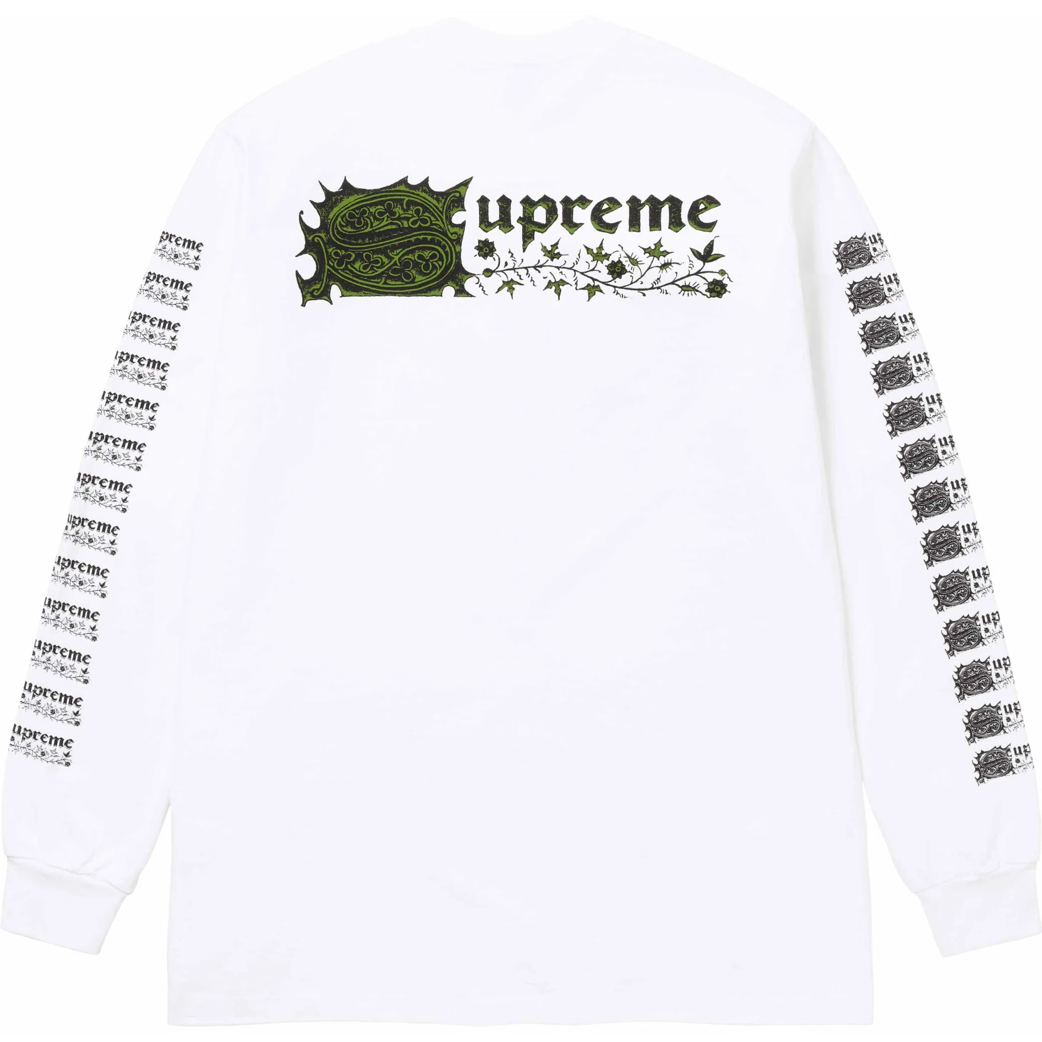Лонгсливы Supreme SS24 Saint Sebastian L/S Tee "White" | Farsel