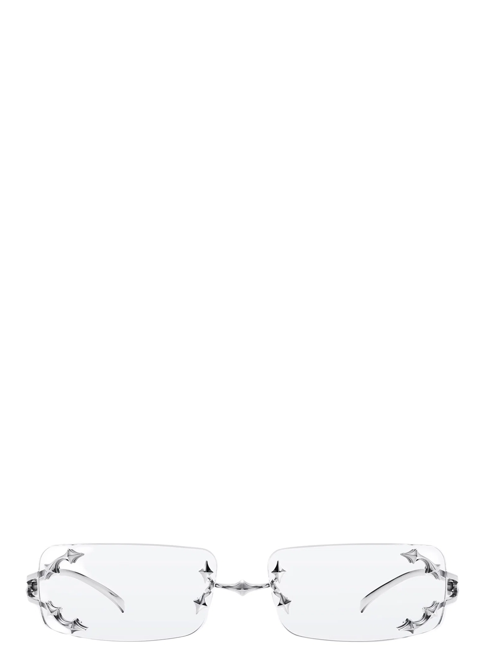 Очки Gentle Monster Mosh 02 Glasses "Silver / Clear" | Farsel