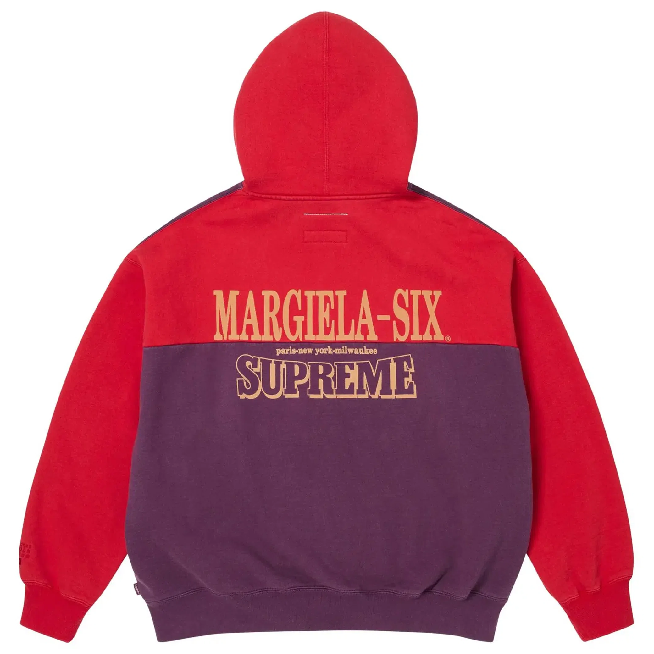 Худи Supreme MM6 Maison Margiela x Eagle Zip Up Hooded Sweatshirt "Purple" | Farsel