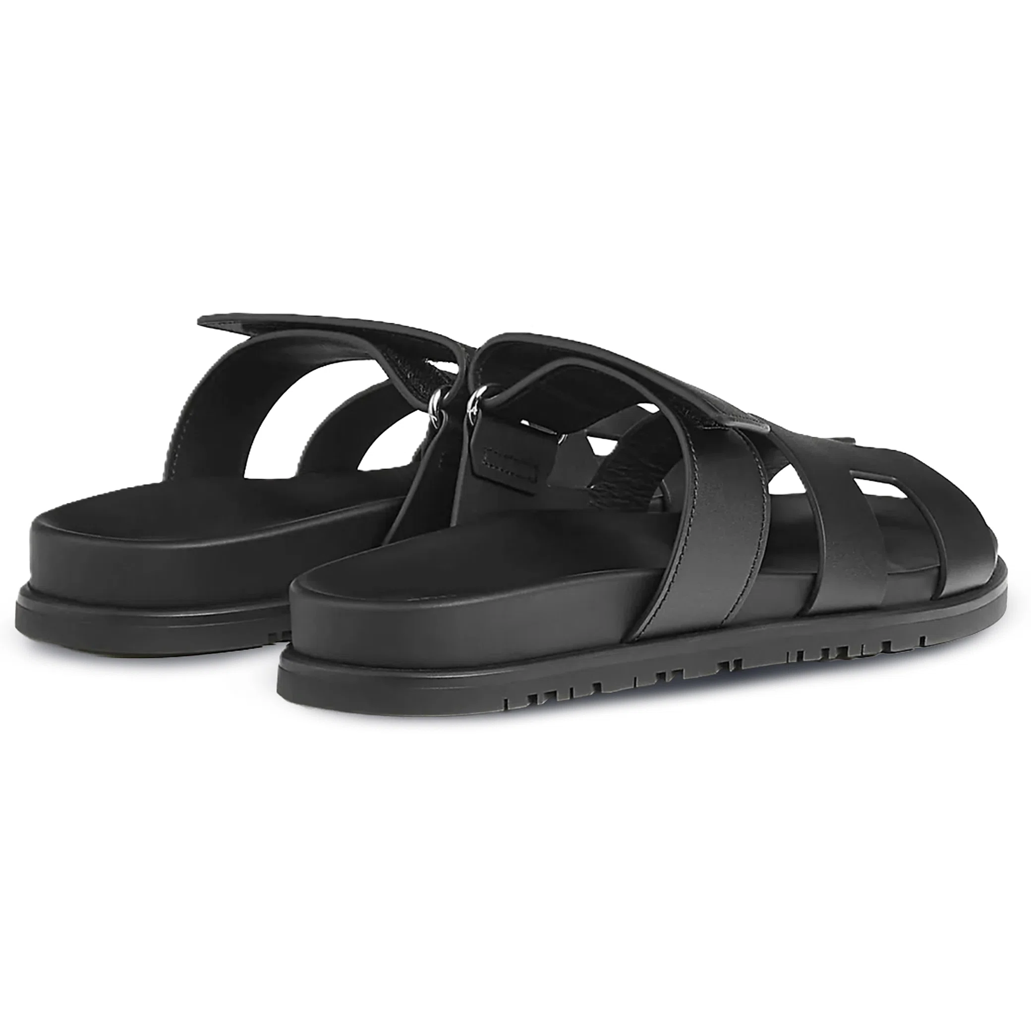 Сланцы Hermes Chypre Sandal Calfskin Leather WMNS "Noir" | Farsel