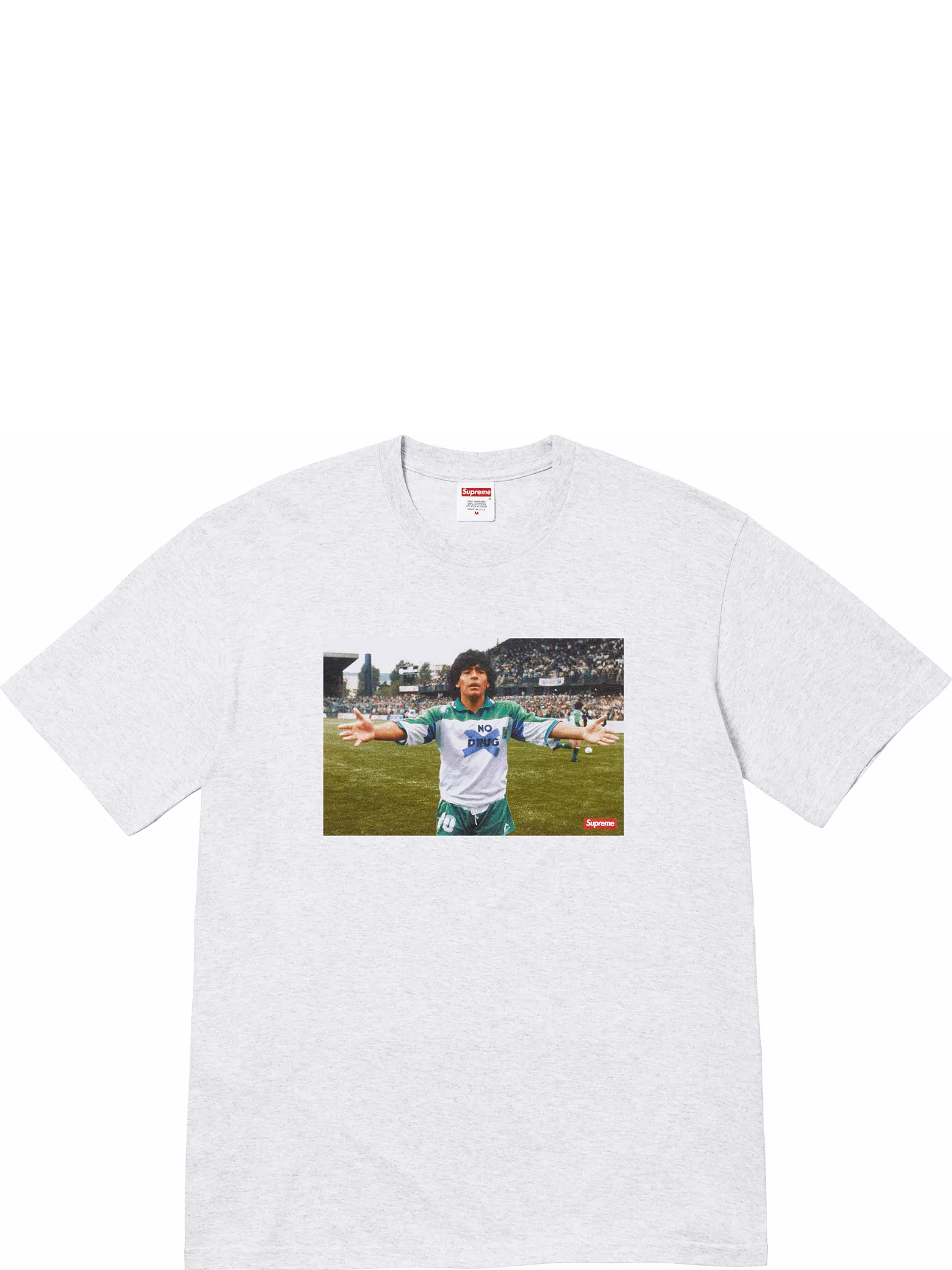 Футболки Supreme SS24 Maradona Tee "Ash Grey" | Farsel