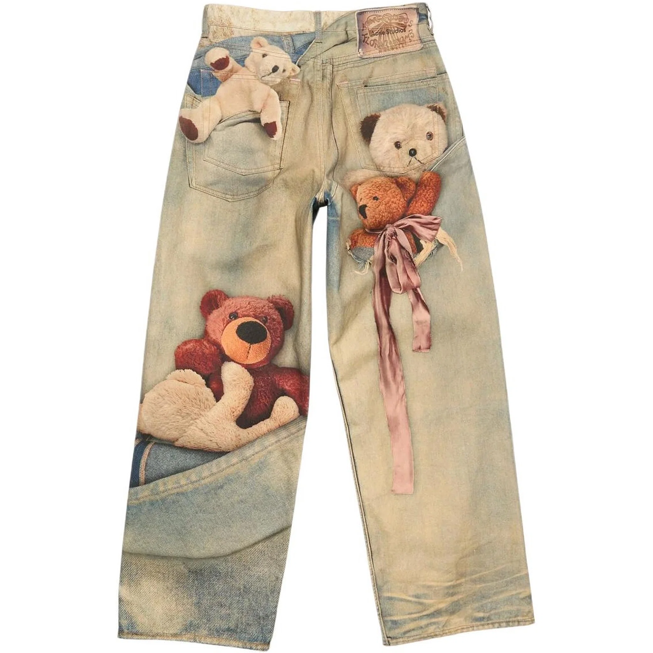 Джинсы Acne Studios Loose Fit Jeans 1981 "Mid Blue" | Farsel