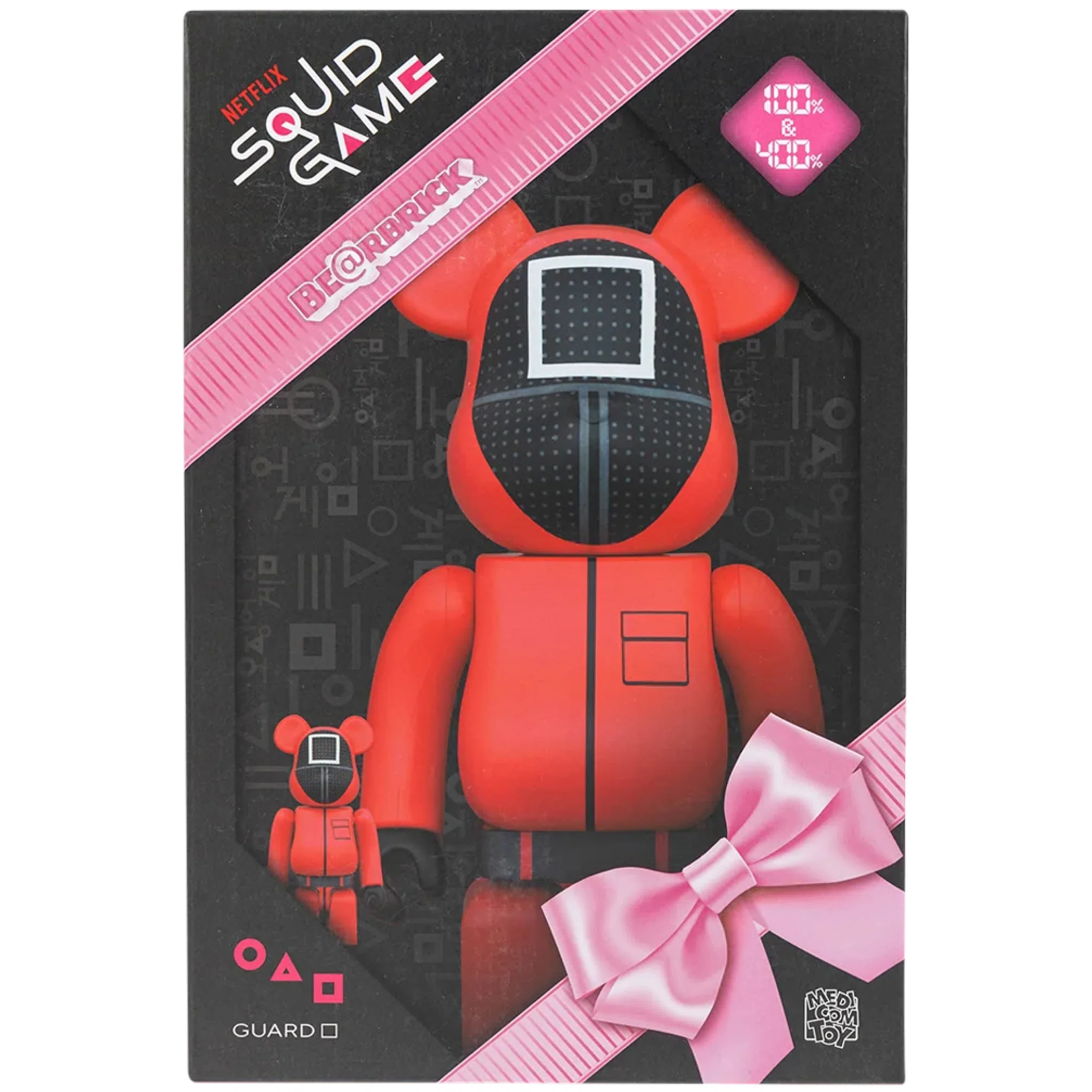  Medicom Toy Bearbrick "Squid Game Guard (Square) 100% & 400%" | Farsel