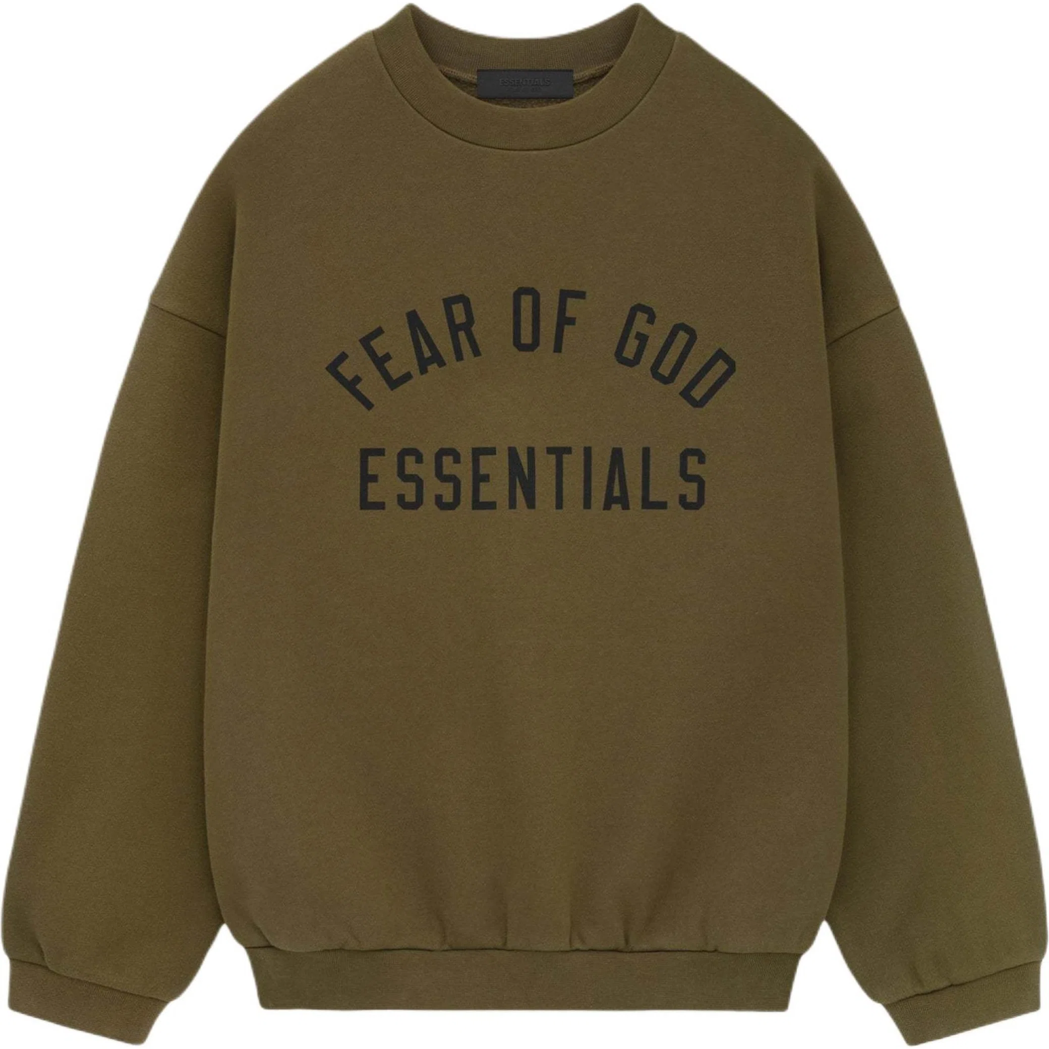  Fear of God FW24 Essentials Fleece Crewneck "Olive" | Farsel