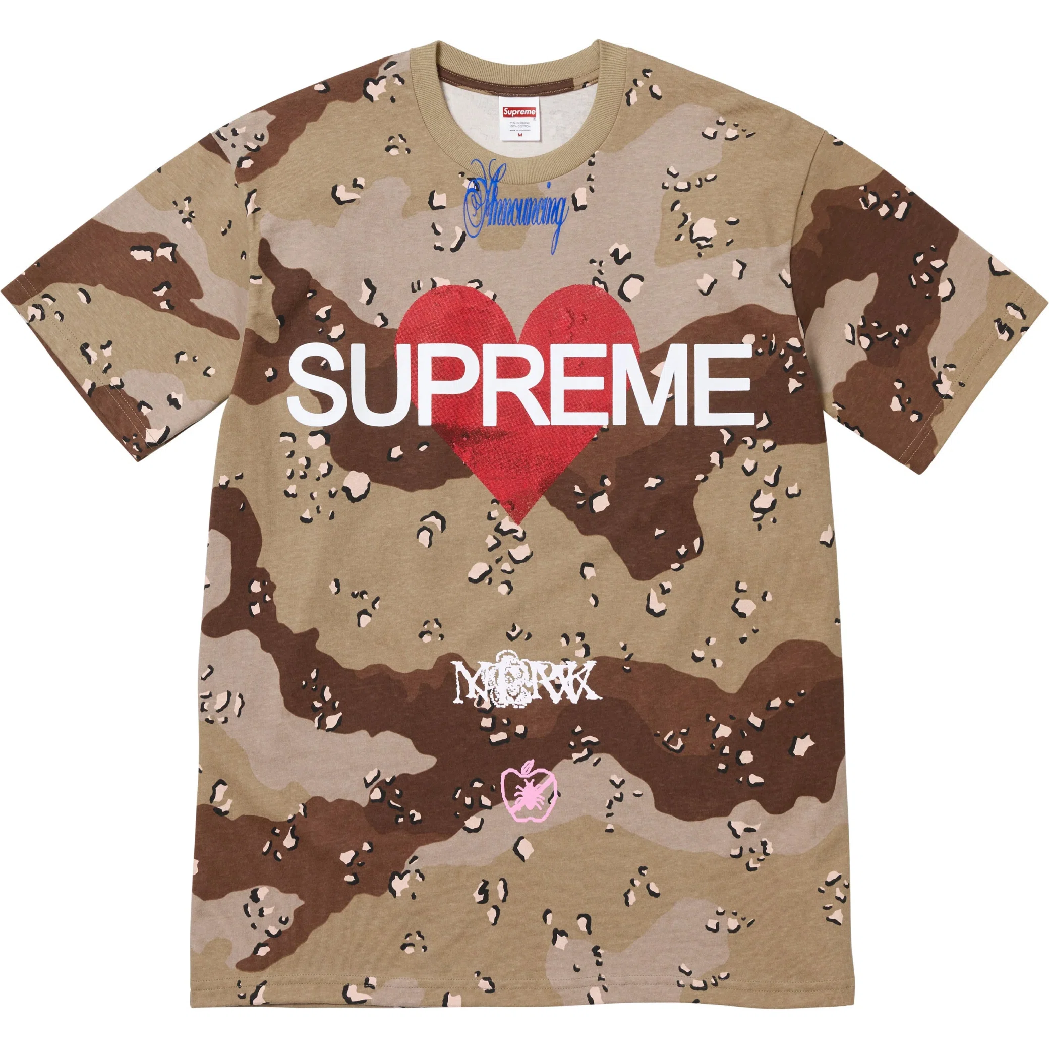  Supreme SS25 Announcing Tee "Chocolate Chip Camo" | Farsel