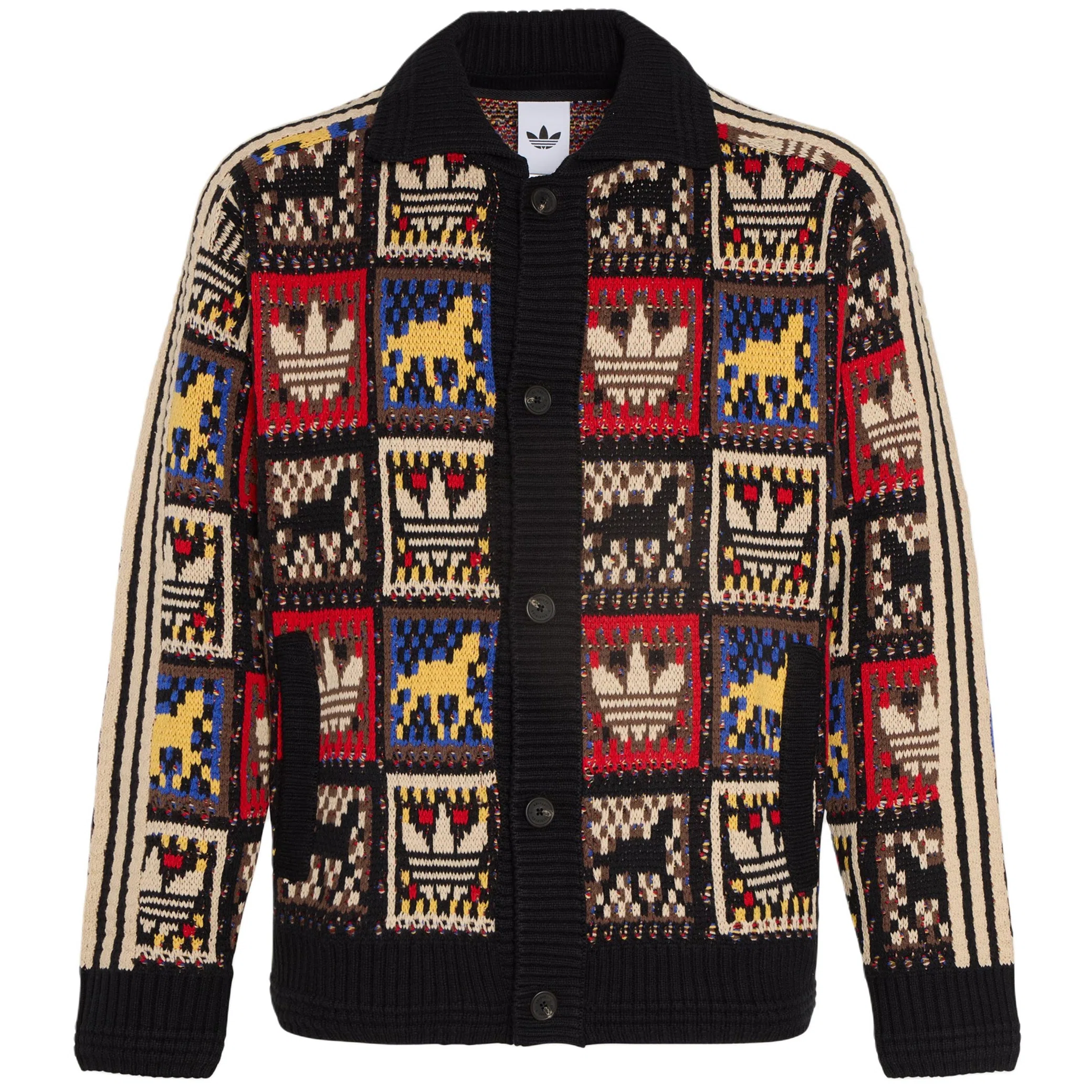 Свитеры Adidas Originals Crafted Sweater Jacket "Black" | Farsel