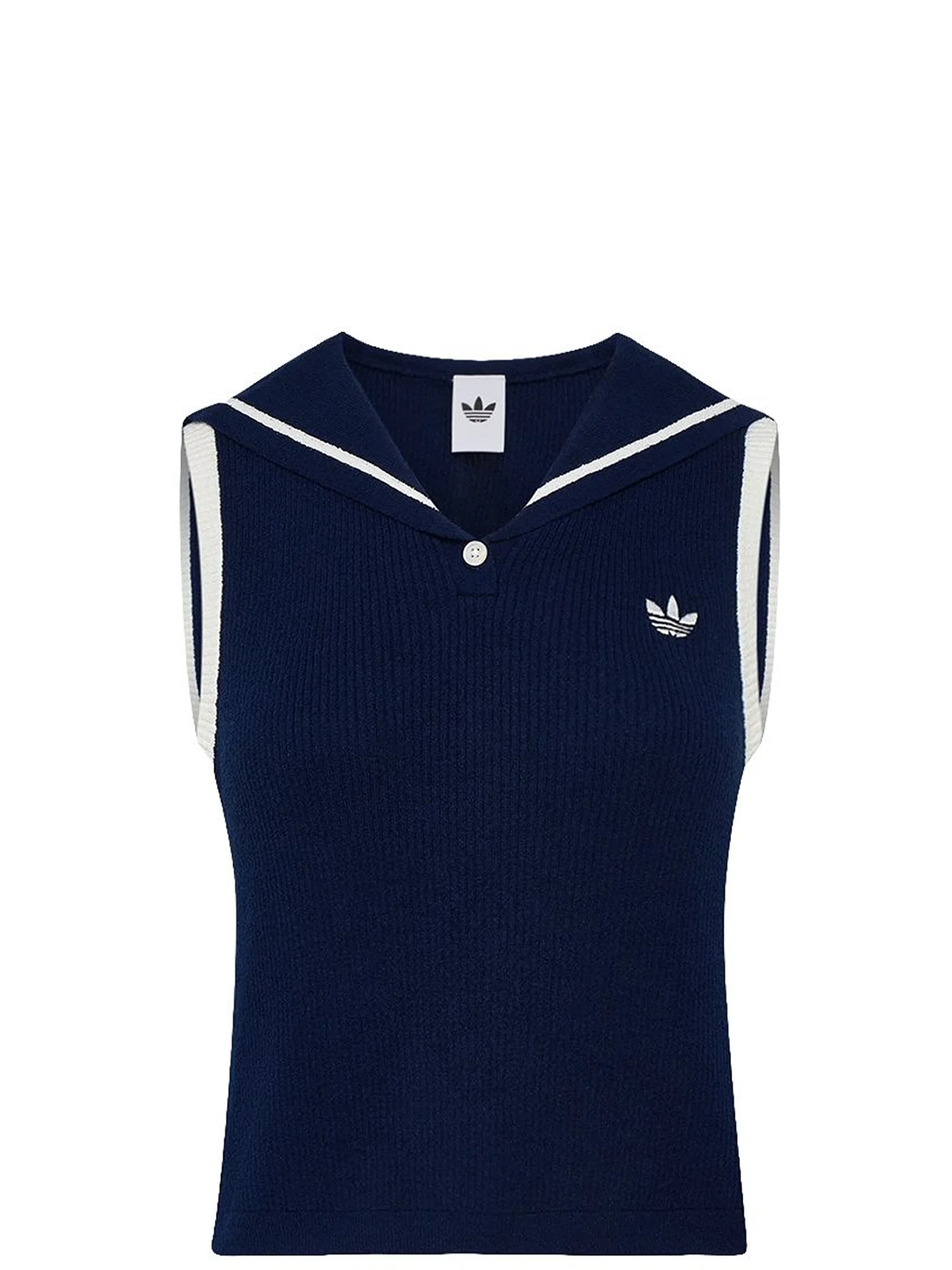 Поло Adidas Resort Sleeveless Polo Shirt "Night Indigo / Off White" | Farsel