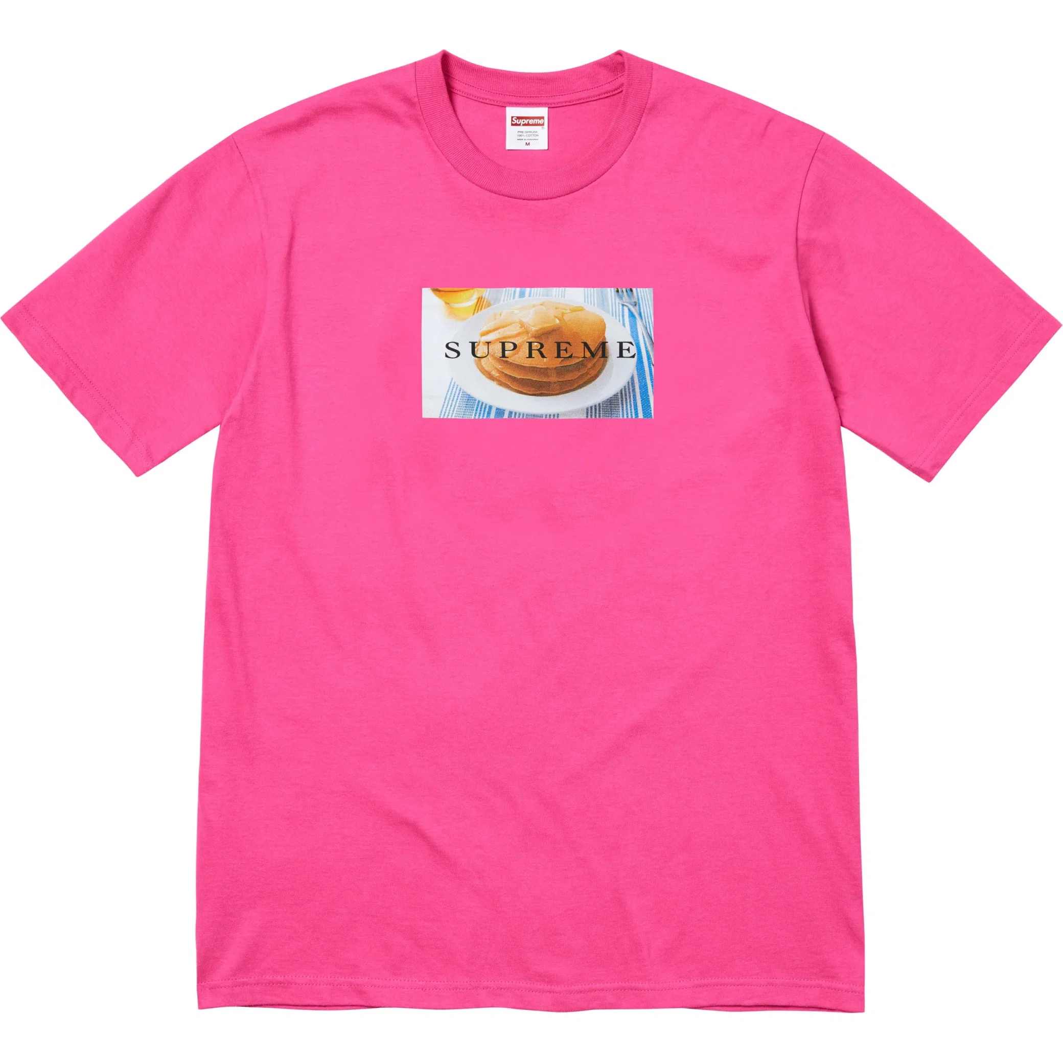  Supreme SS25 Pancakes Tee "Fuchsia" | Farsel