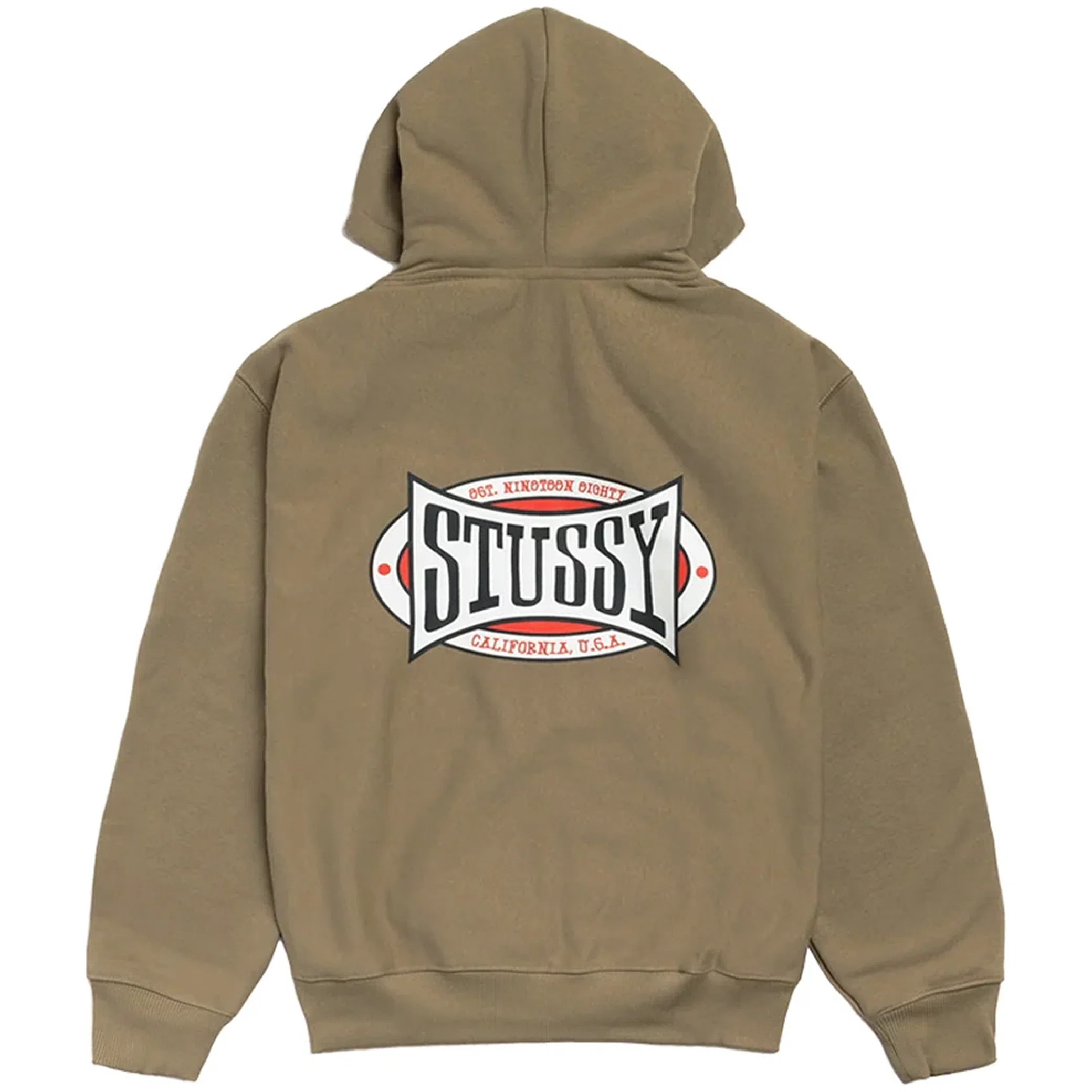 Худи Stussy Champion Oval Zip Hoodie "Army" | Farsel