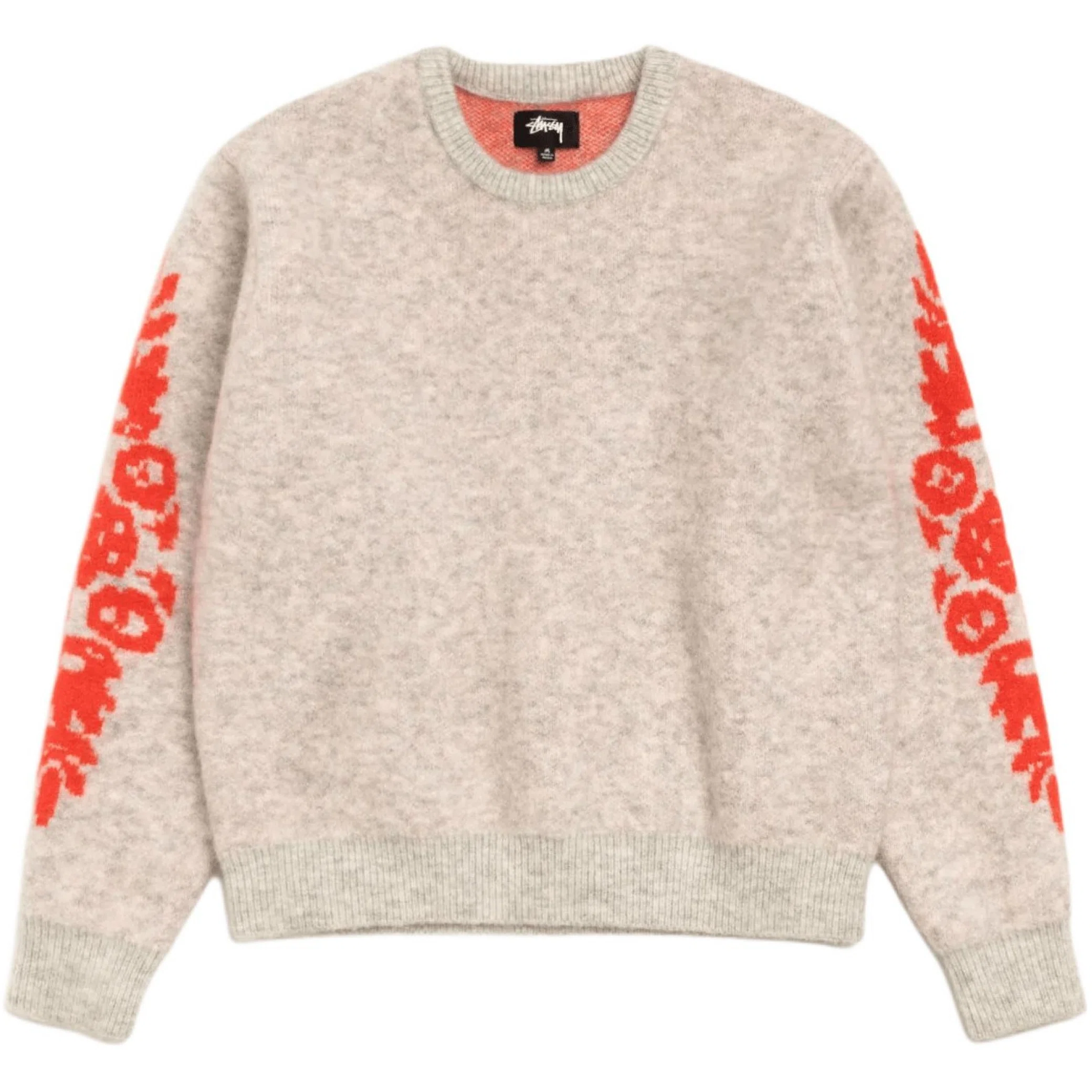 Свитеры Stussy Mohair Flower Sweater "Grey Heather" | Farsel
