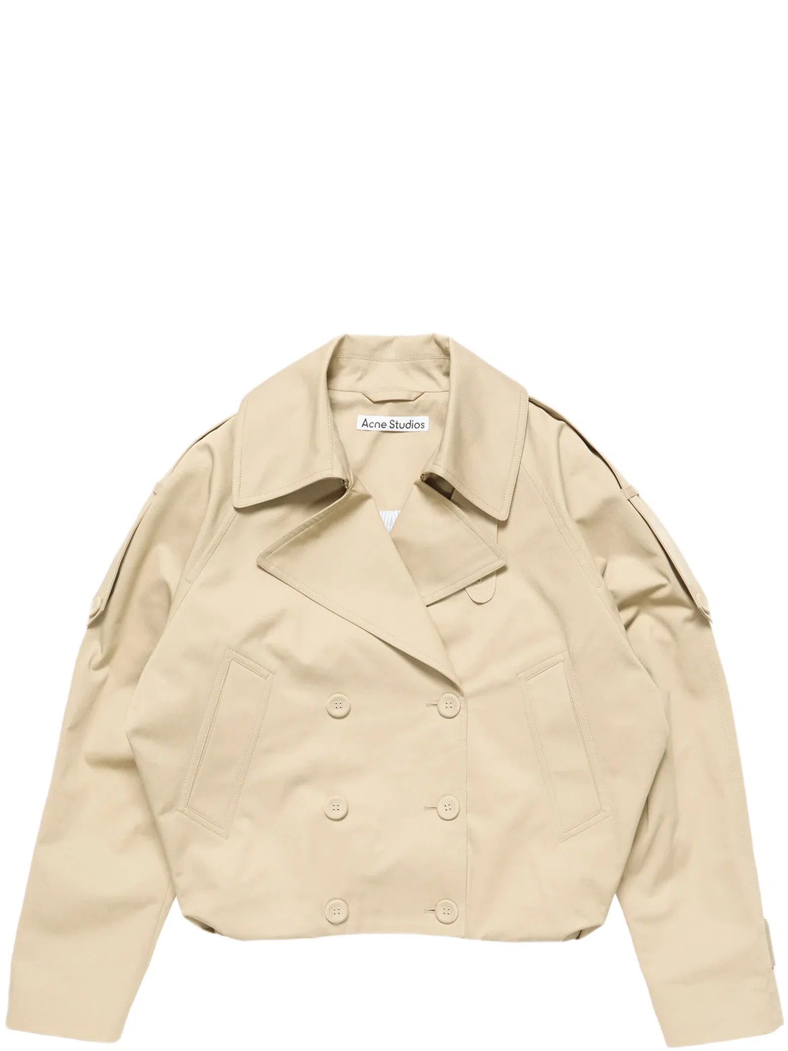Куртки Acne Studios Short Trench Coat "Pale Beige" | Farsel