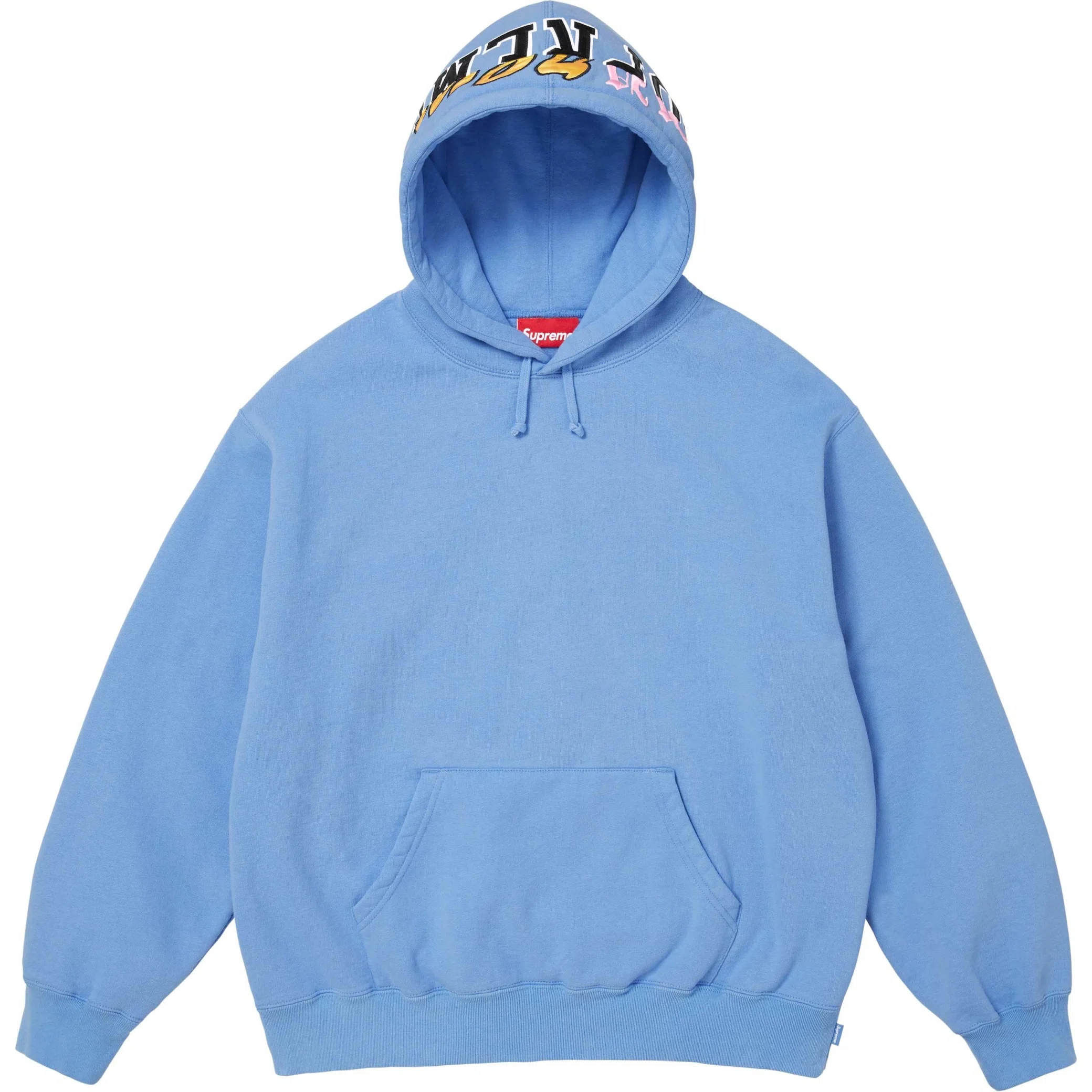 Худи Supreme FW25 Multi Logos Hooded Sweatshirt "Light Blue" | Farsel