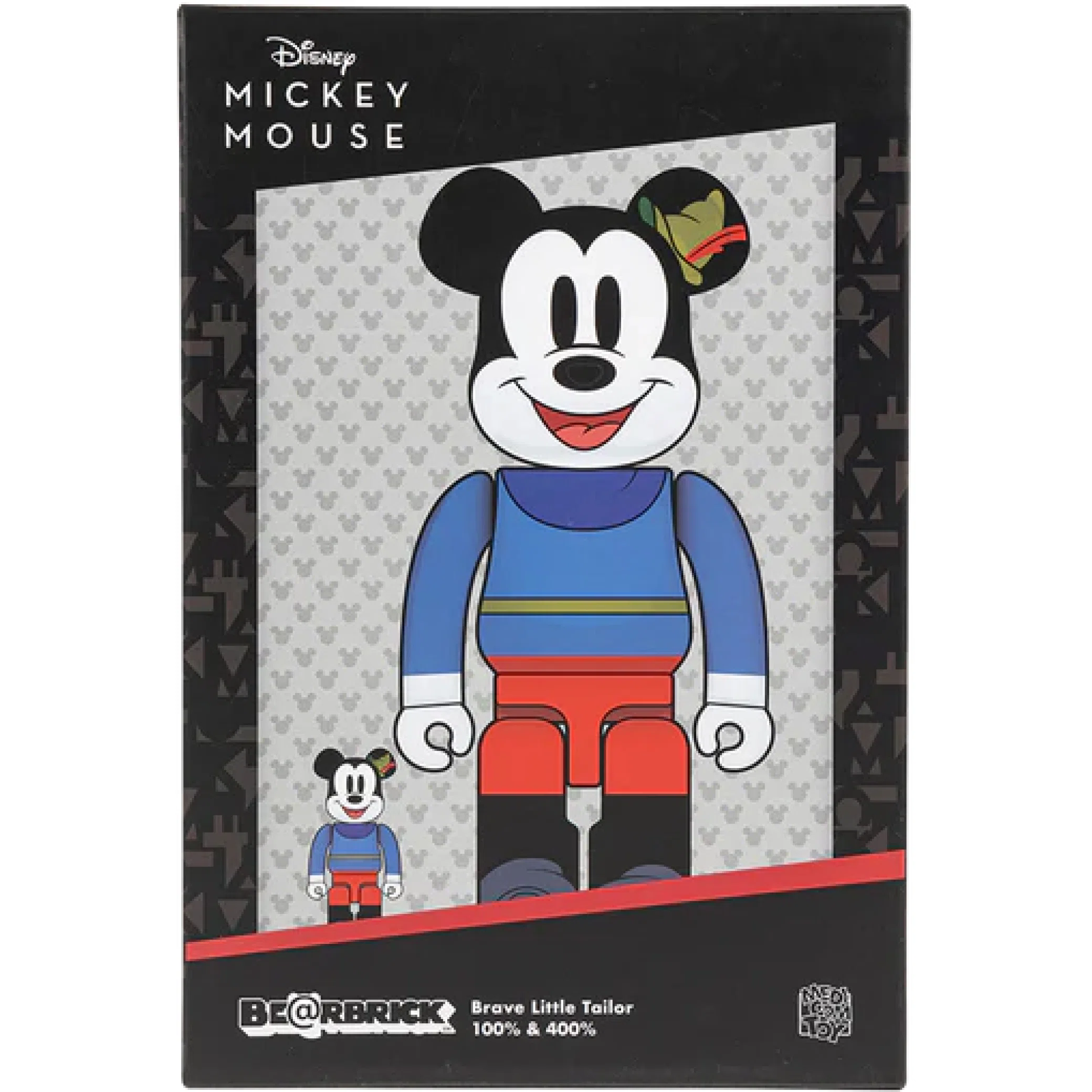  Medicom Toy Bearbrick x Disney Mickey Mouse "BearbrBrave Little Tailor- 100% & 400% set" | Farsel
