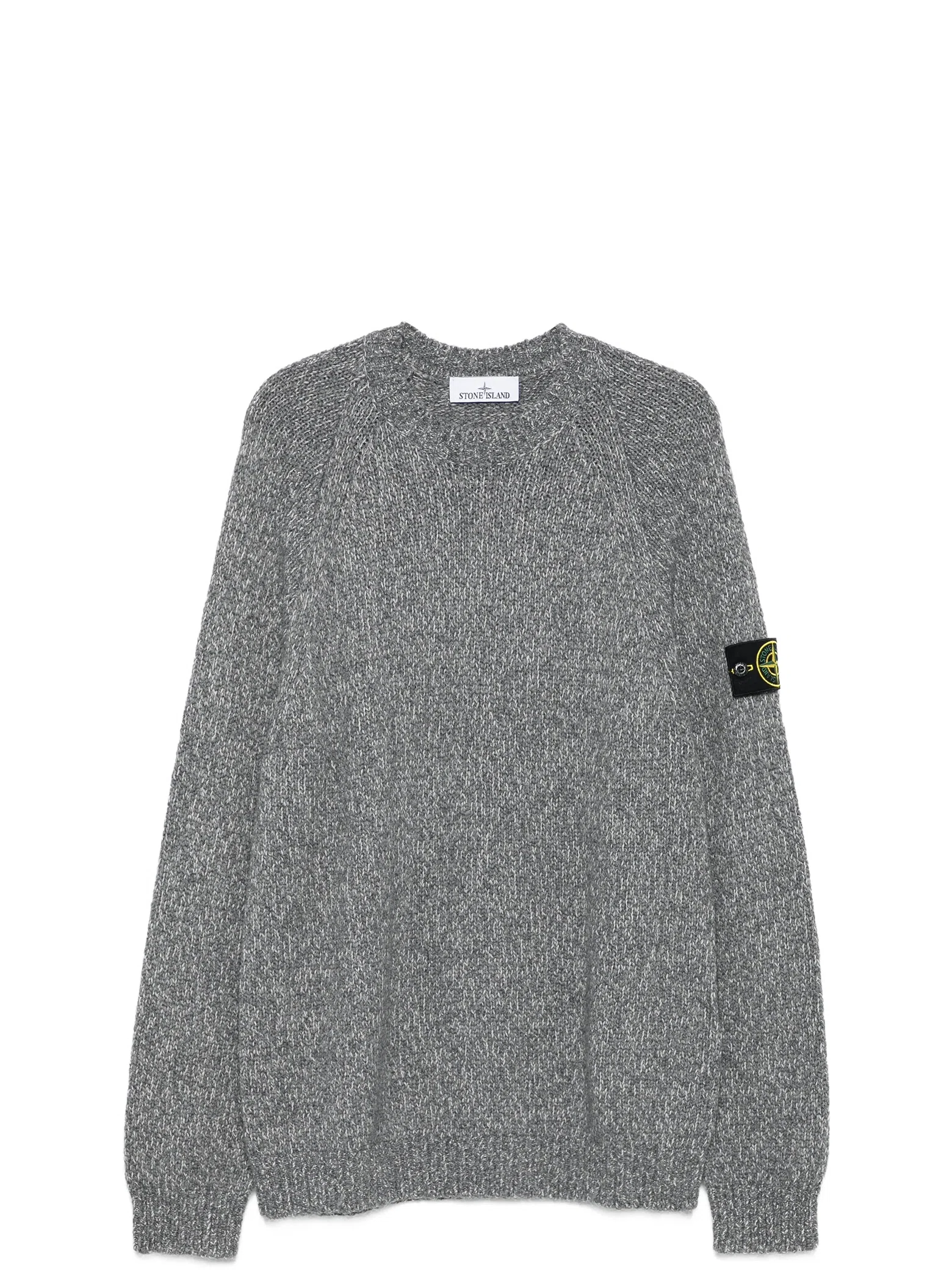 Свитеры Stone Island Fancy Yarn Mouline Wool Sweater "Cement Melange" | Farsel