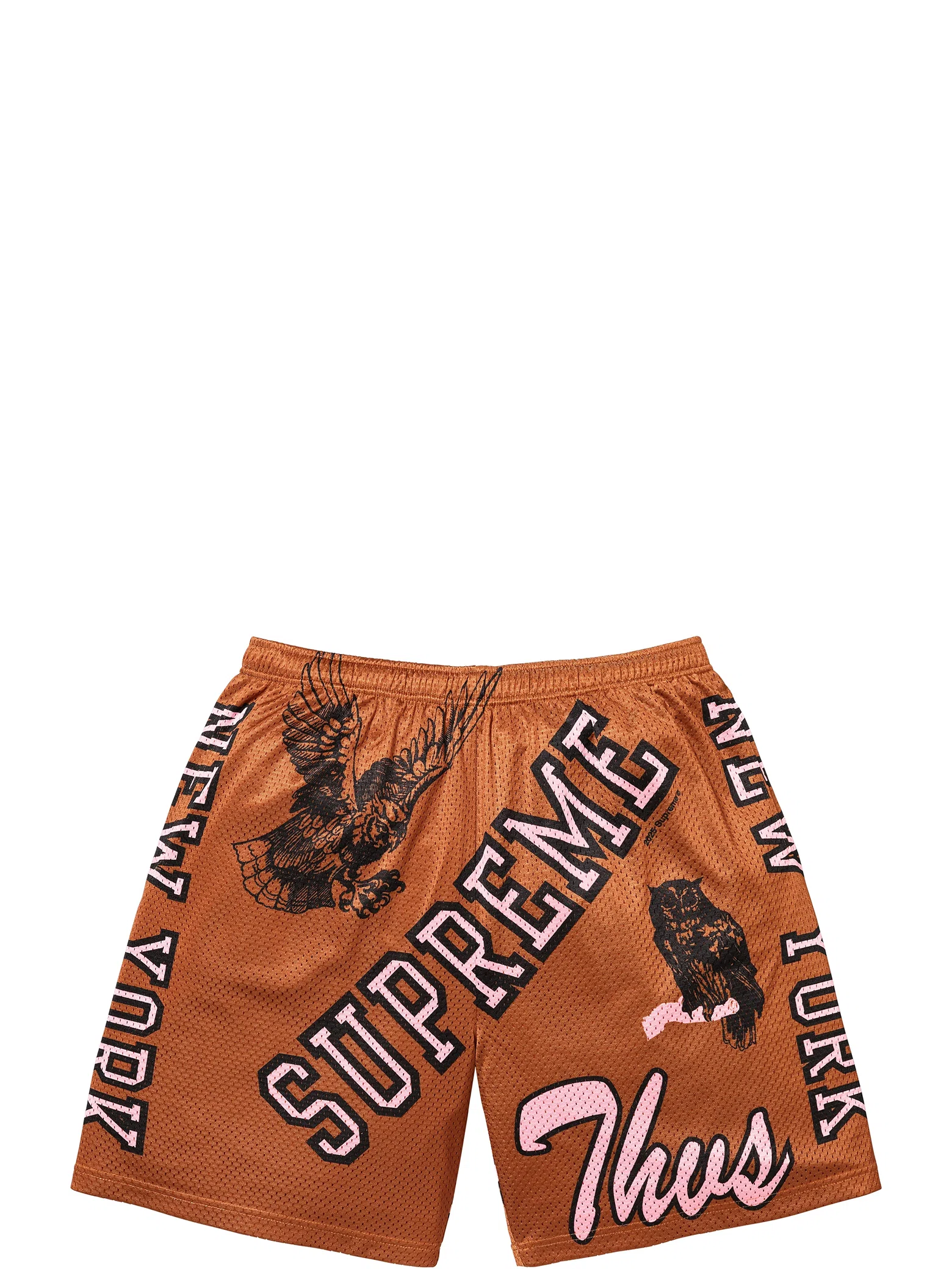 Шорты Supreme SS25 Varsity Mesh Short "Rust" | Farsel