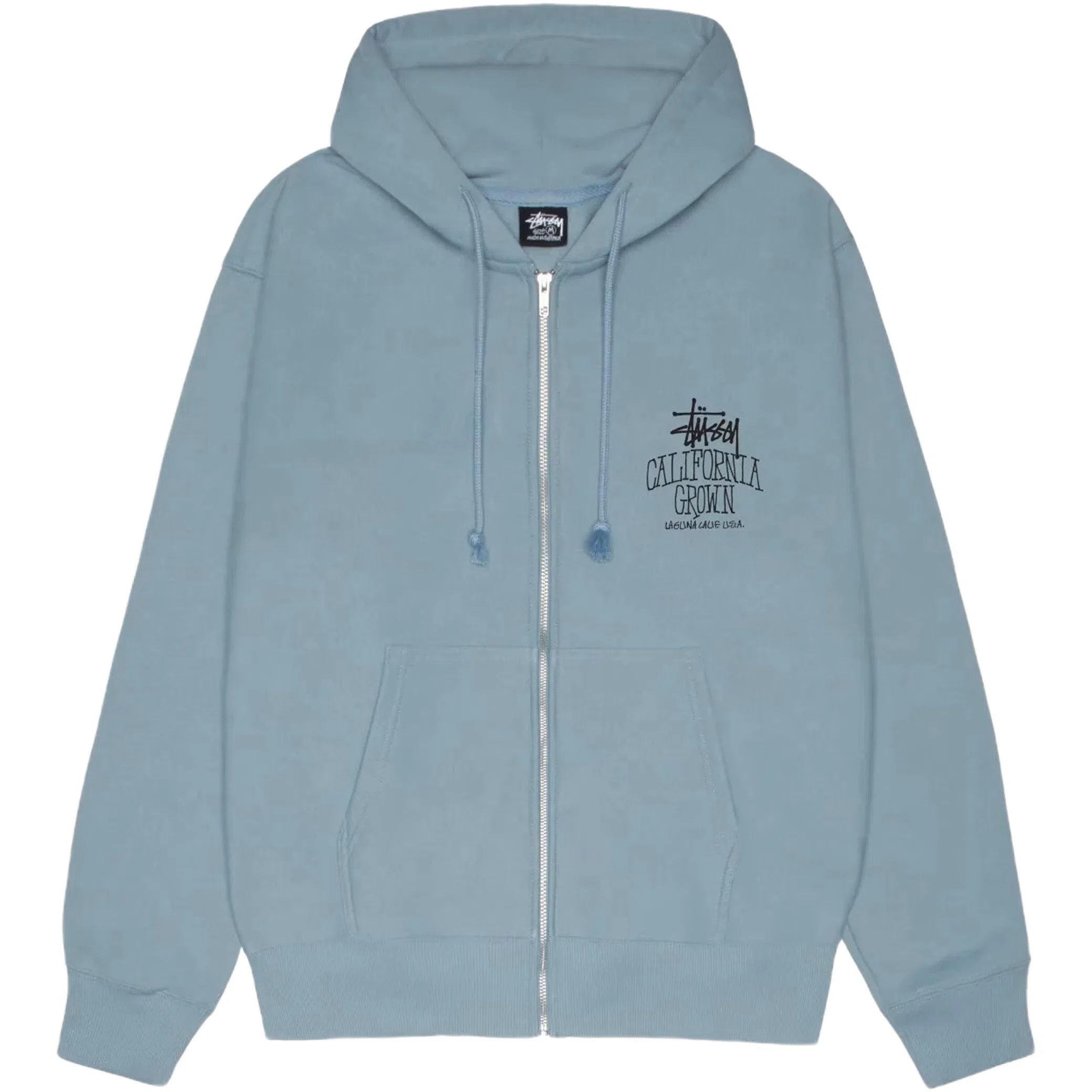 Худи Stussy Cali Grown Zip Hoodie "Slate" | Farsel