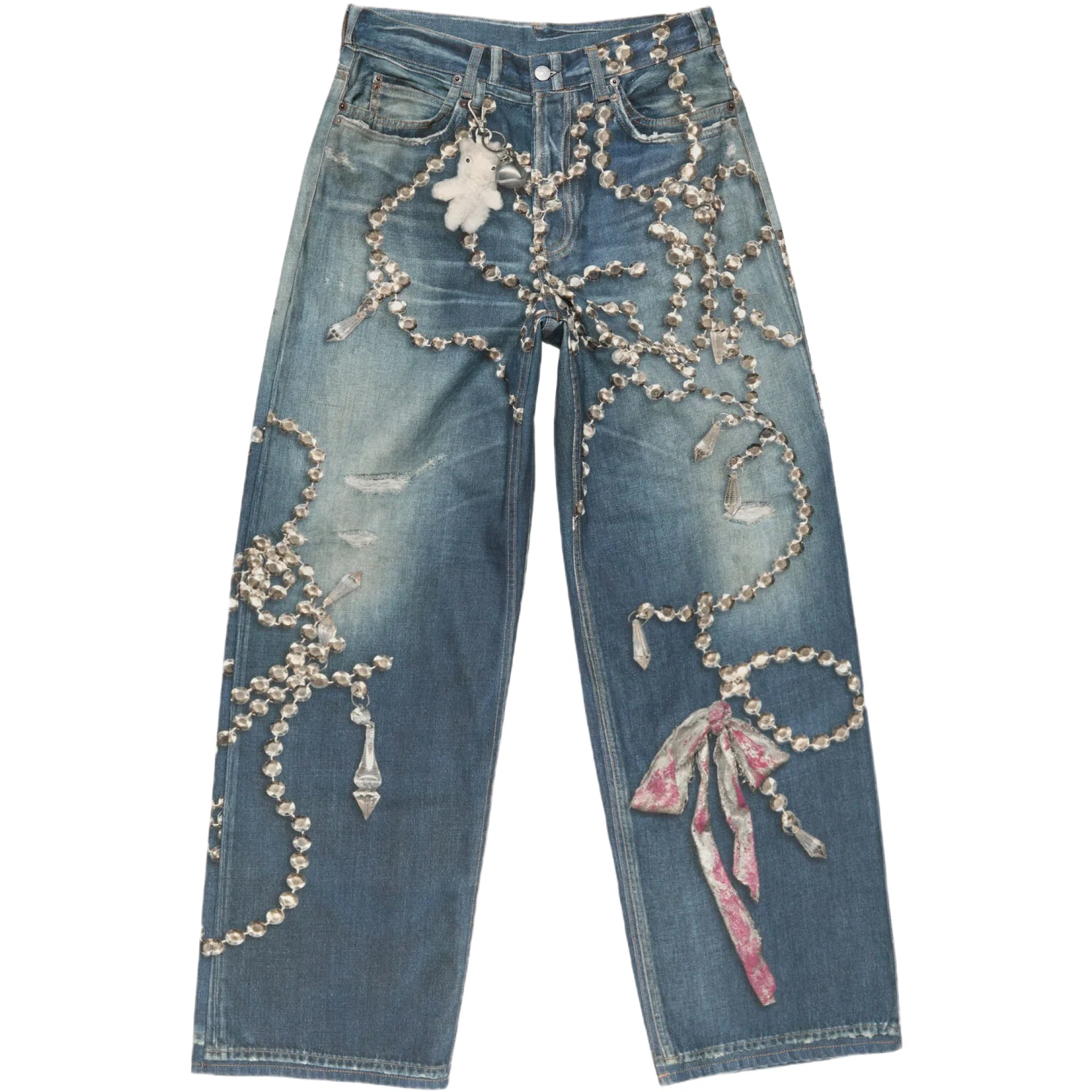 Джинсы Acne Studios Trompe L'oeil Jeans 1981 "Mid Blue" | Farsel
