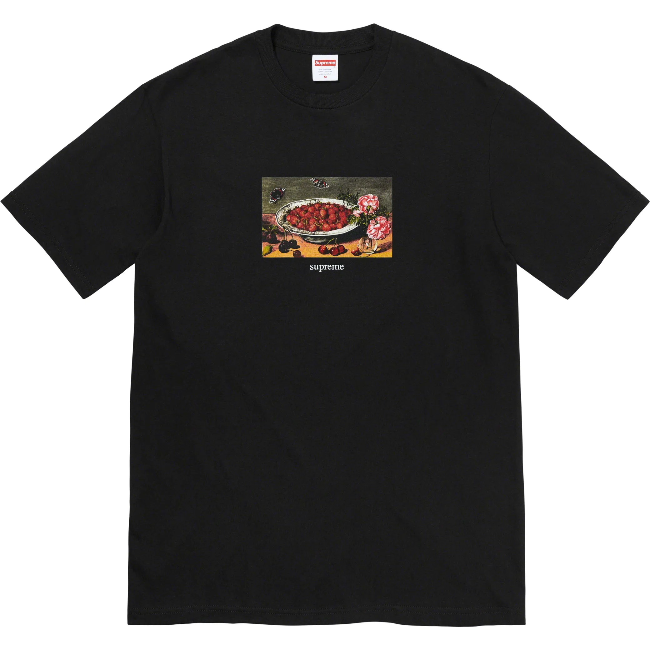 Футболки Supreme SS23 Strawberries Tee "Black" | Farsel