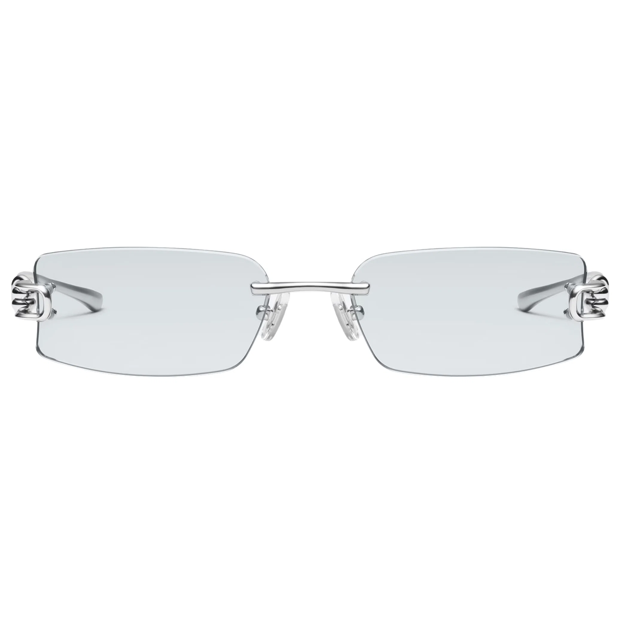 Очки Gentle Monster Gamot 02 GR "Silver / Green" | Farsel