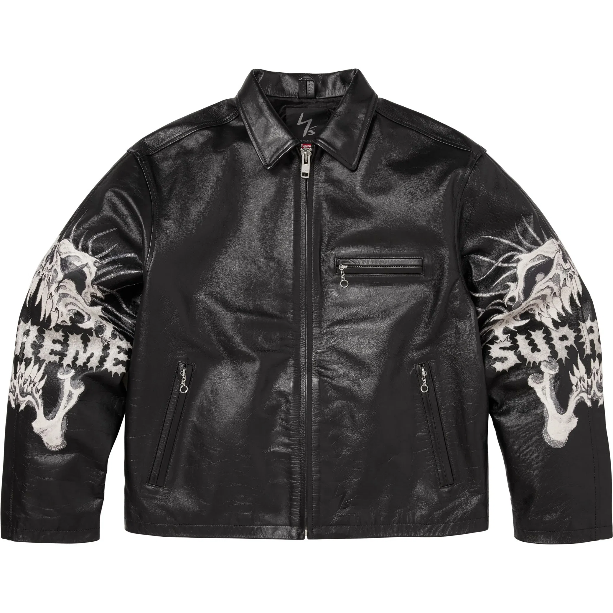 Куртки Supreme FW25 Y’s by Yohji Yamamoto Leather Jacket "Black" | Farsel