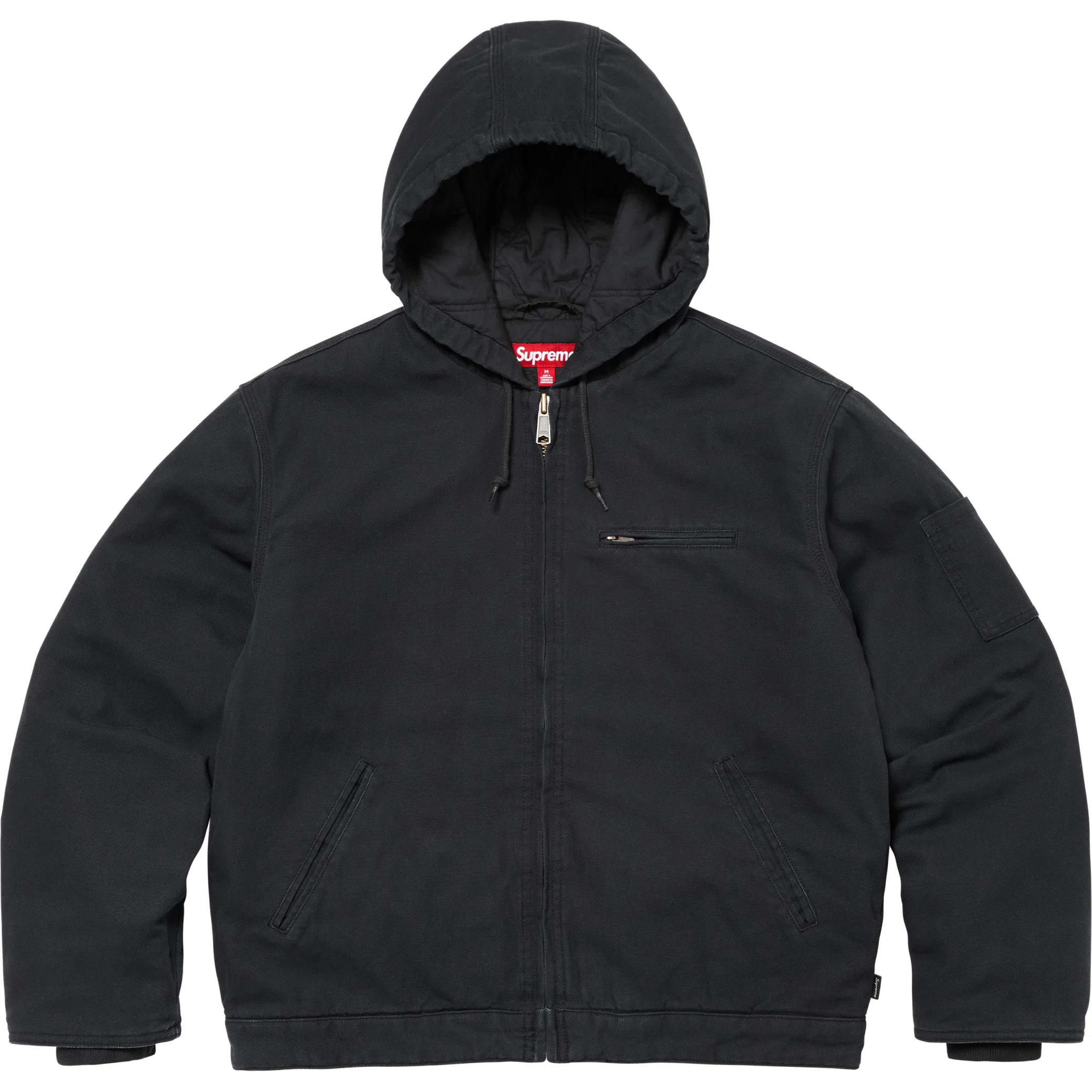  Supreme FW24 Thrasher Hooded Work Jacket "Black" | Farsel