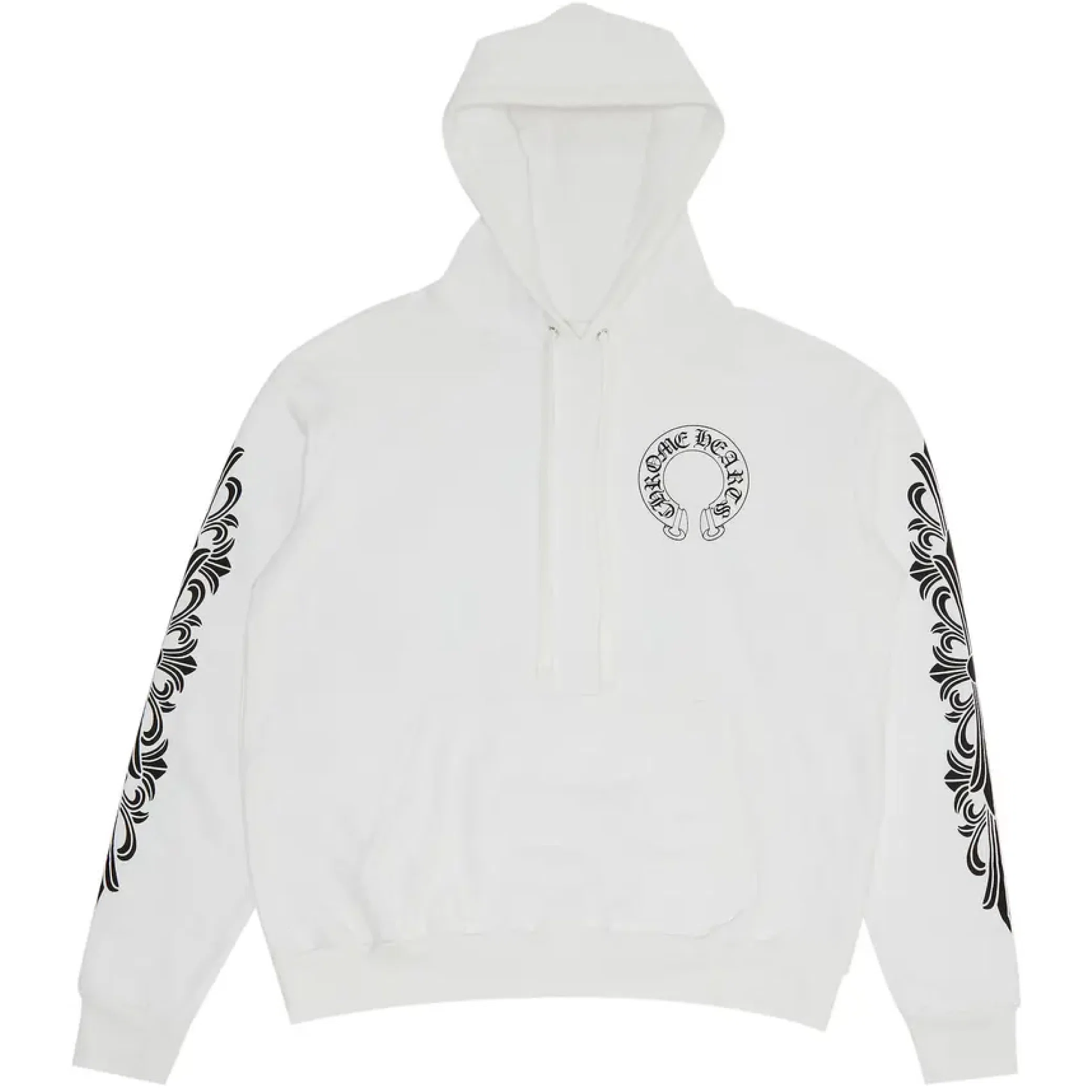  Chrome Hearts Floral Horseshoe Hoodie "White" | Farsel
