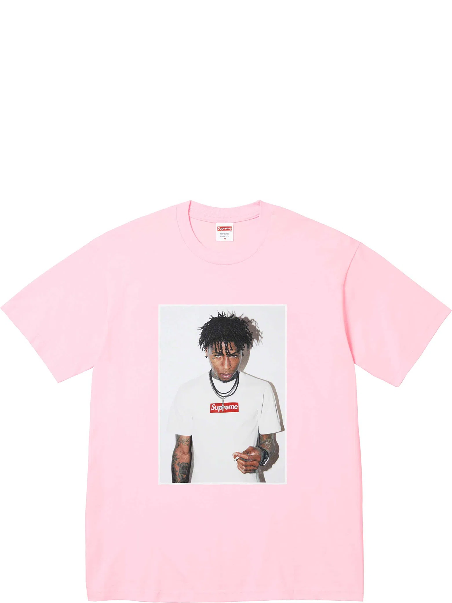 Футболки Supreme FW23 WEEK1 NBA YOUNGBOY Tee "Light Pink" | Farsel