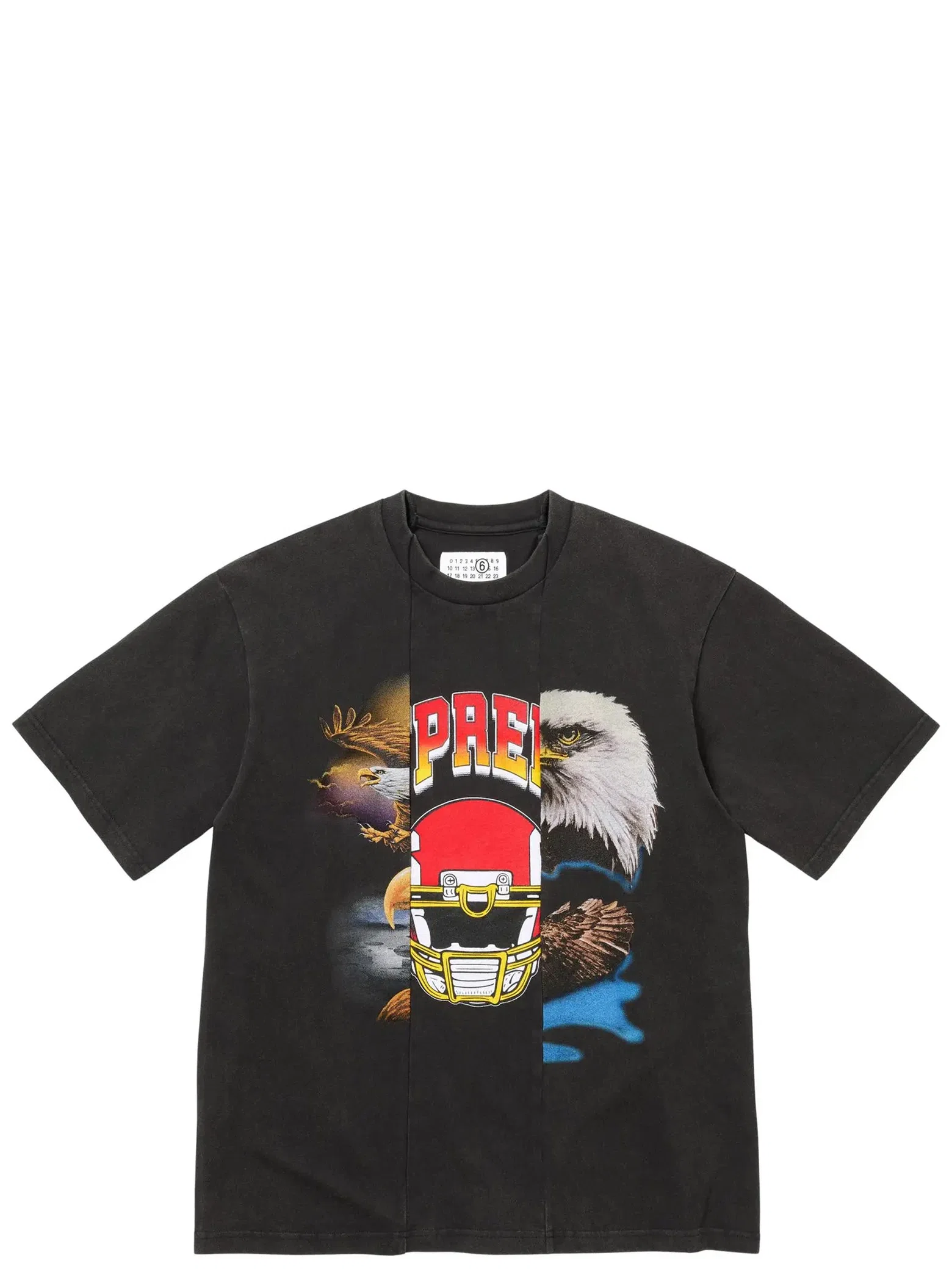 Футболки Supreme SS26 MM6 Maison Margiela x Split Short-Sleeve Top "Black" | Farsel